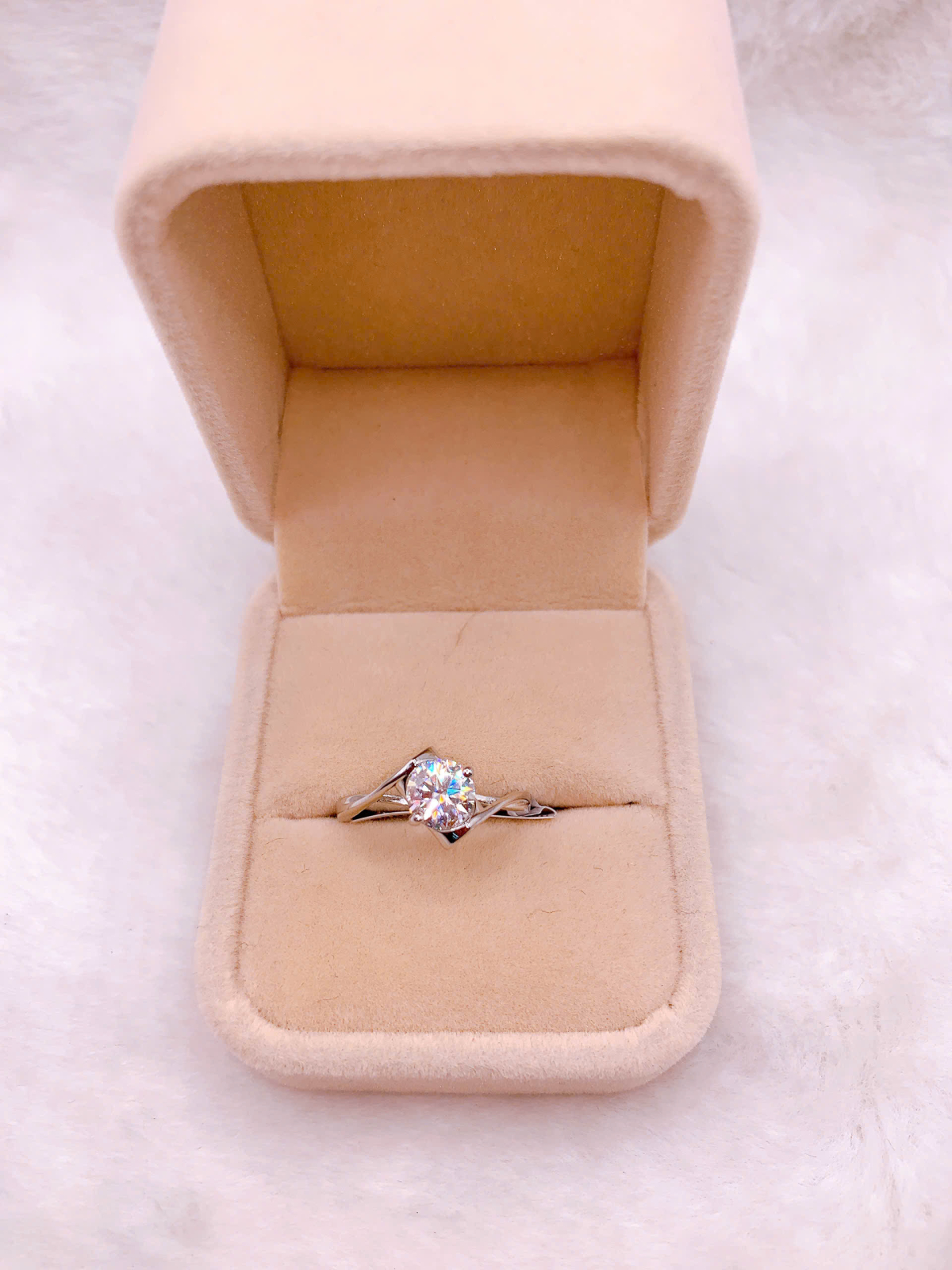 Nhẫn bạc Đính Đá Moissanite - RMX032