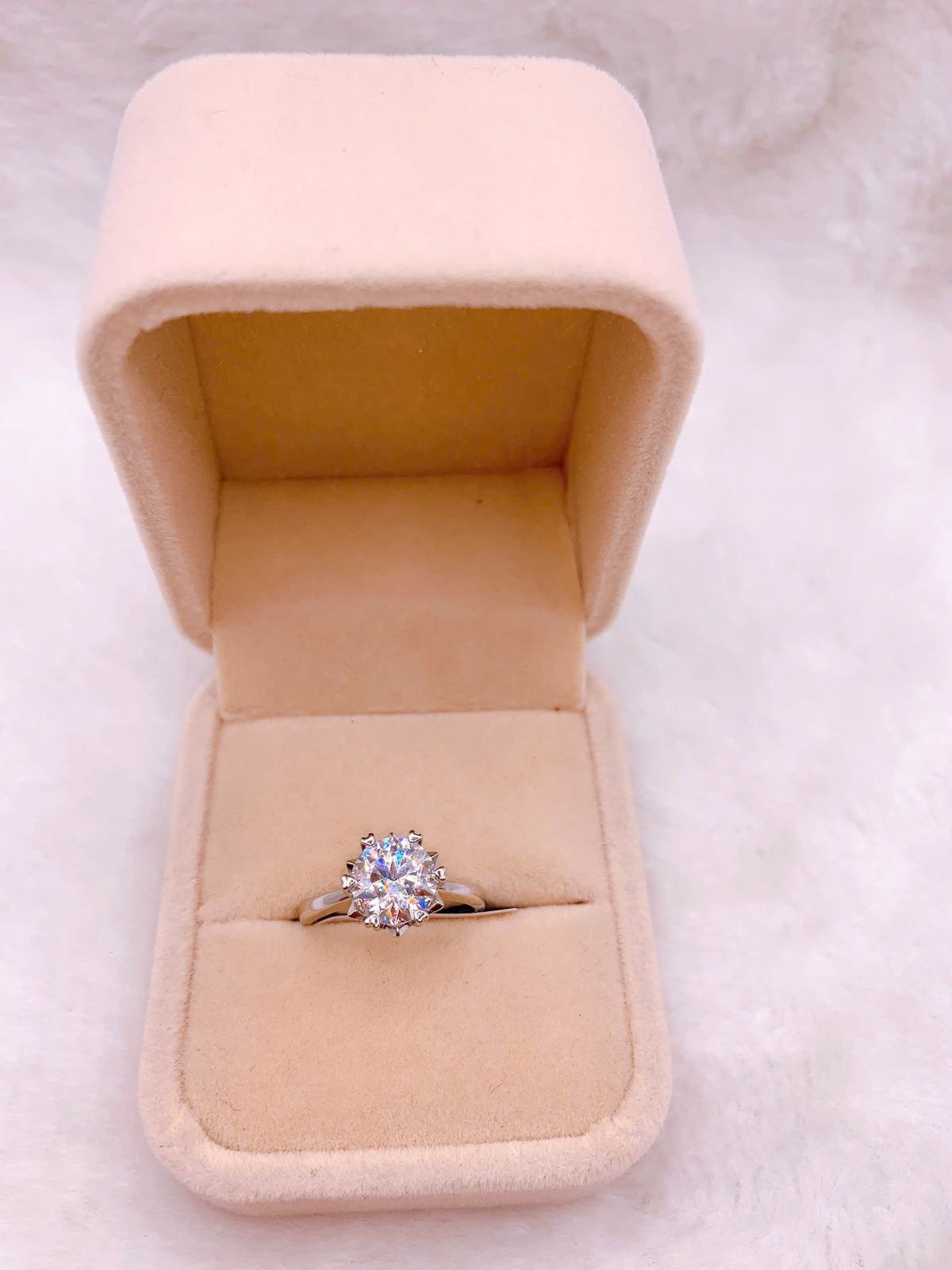 Nhẫn bạc Đính Đá Moissanite - RMX008