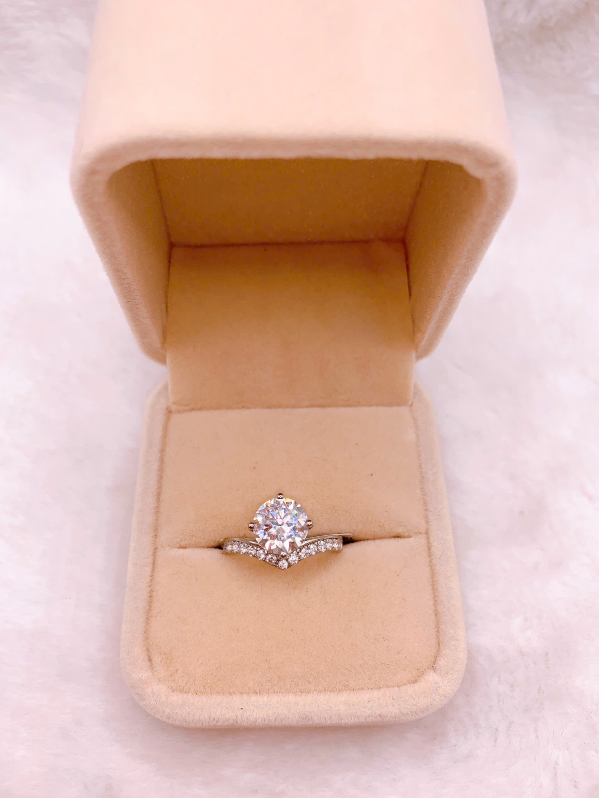 Nhẫn bạc Đính Đá Moissanite - RMX015