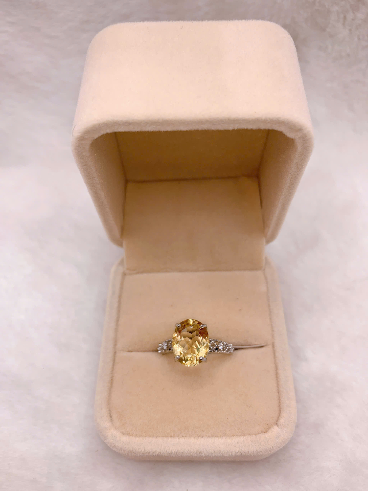 Nhẫn Đính Đá Citrine Bạc 925 - RCT168