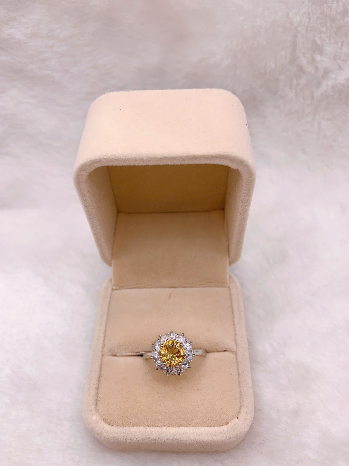 Nhẫn Đính Đá Citrine Bạc 925 - RCT210