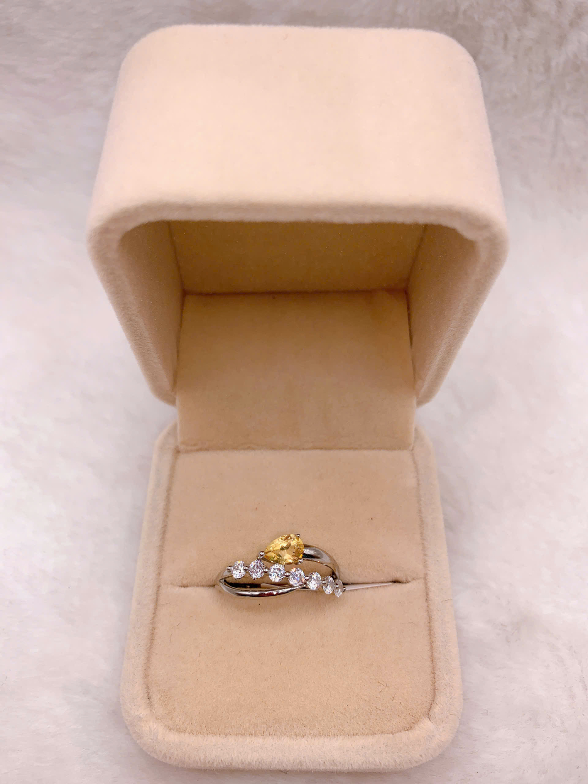 Nhẫn Đính Đá Citrine Bạc 925 - RCT169