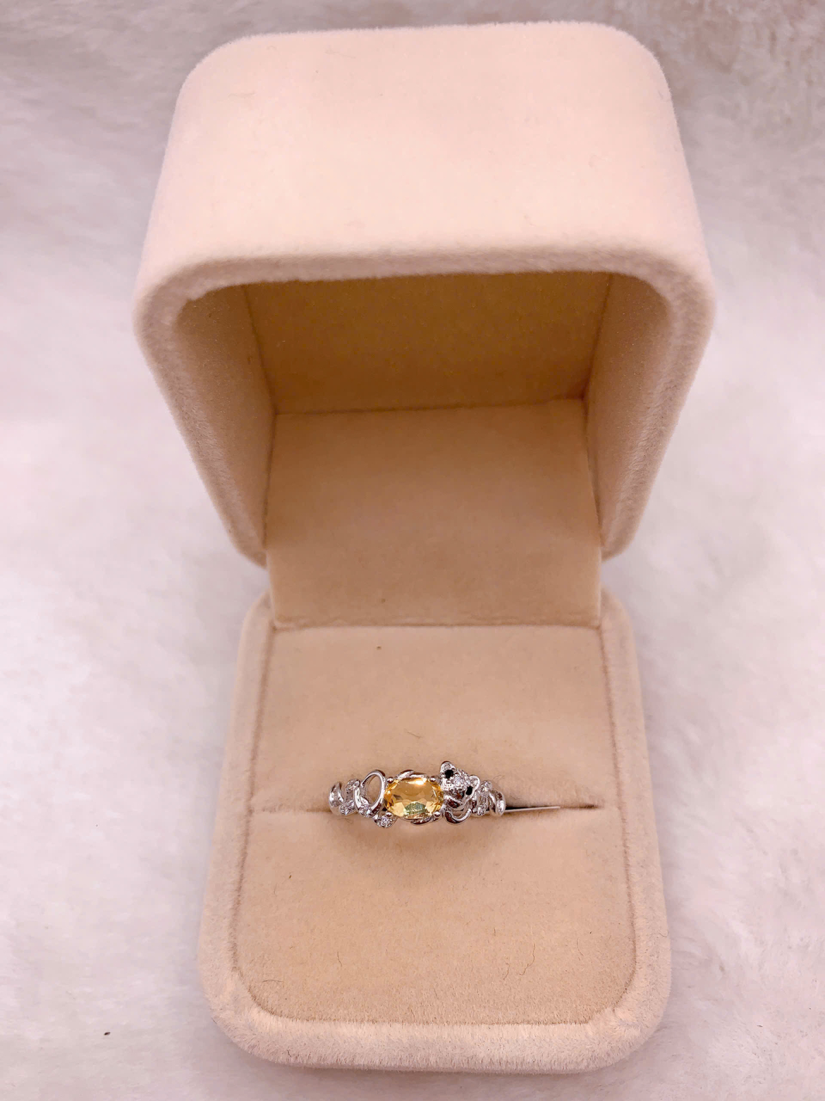 Nhẫn Đính Đá Citrine Bạc 925 - RCT150