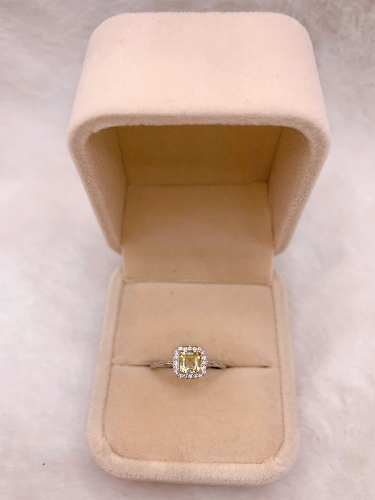 Nhẫn Đính Đá Citrine Bạc 925 - RCT042