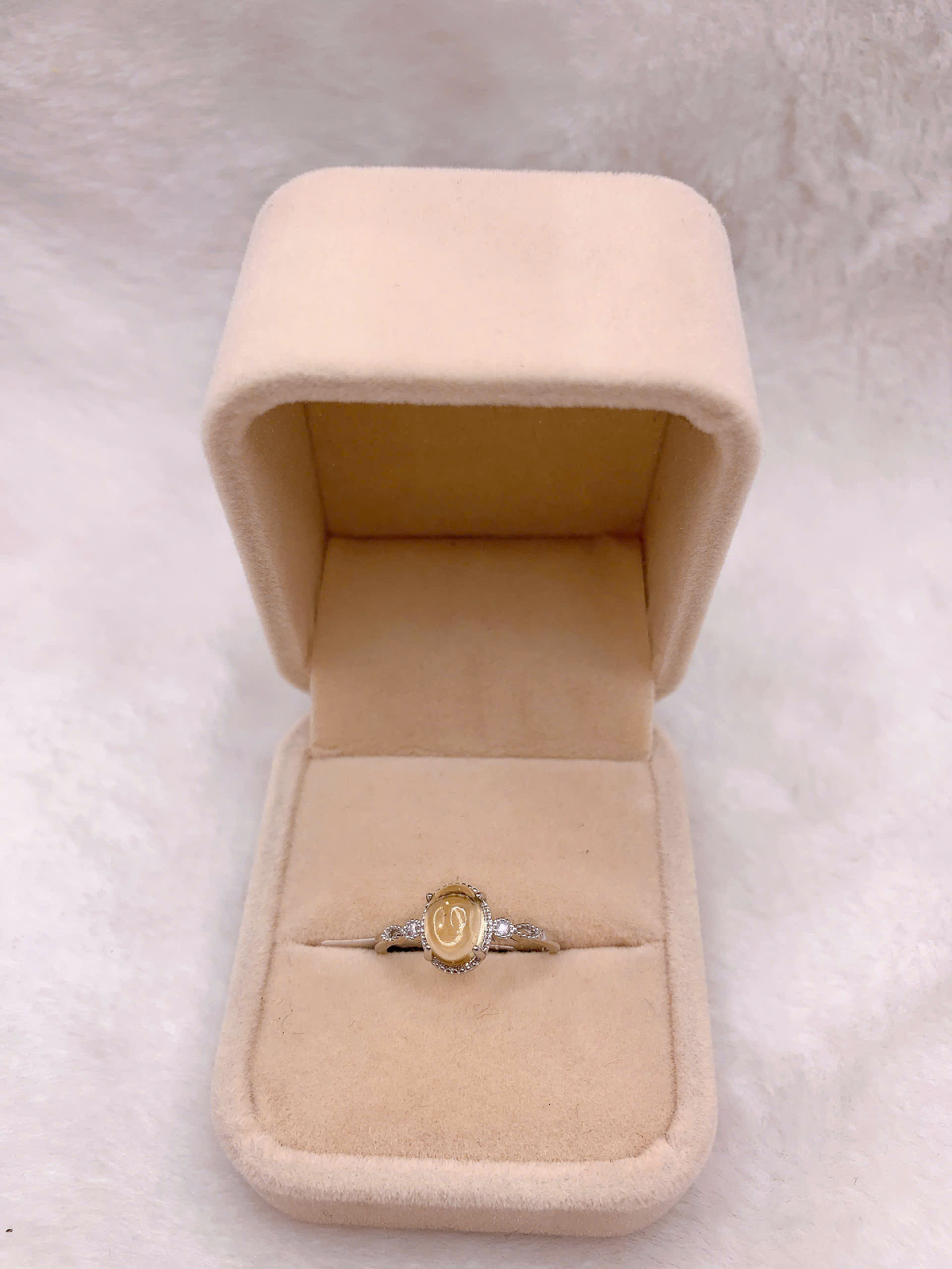 Nhẫn Đính Đá Citrine Bạc 925 - RCT161
