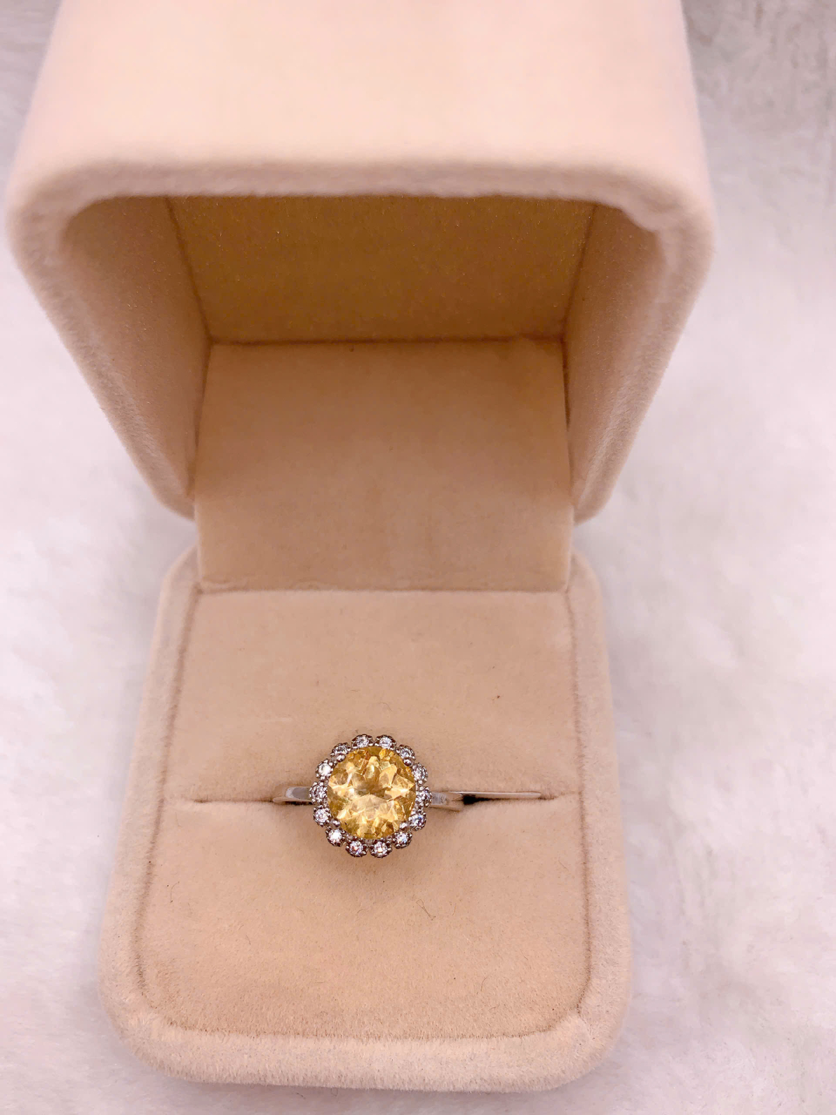 Nhẫn Đính Đá Citrine Bạc 925 - RCT125