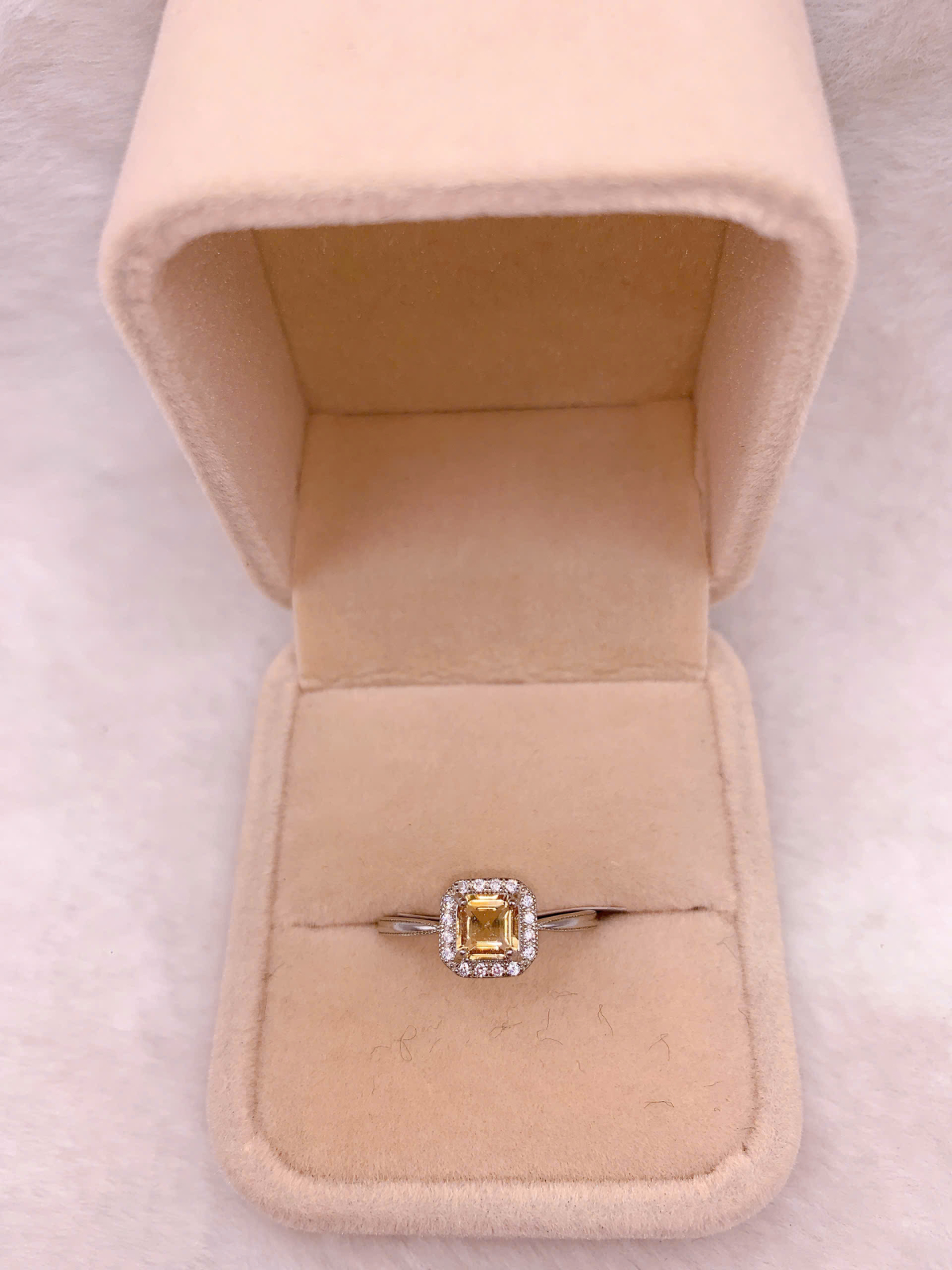 Nhẫn Đính Đá Citrine Bạc 925 - RCT198