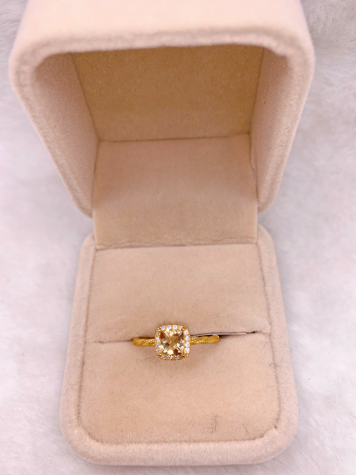 Nhẫn Đính Đá Citrine Bạc 925 - RCT221