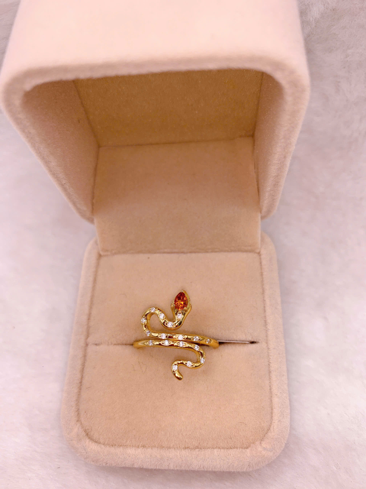 Nhẫn Đính Đá Citrine Bạc 925 - RCT190