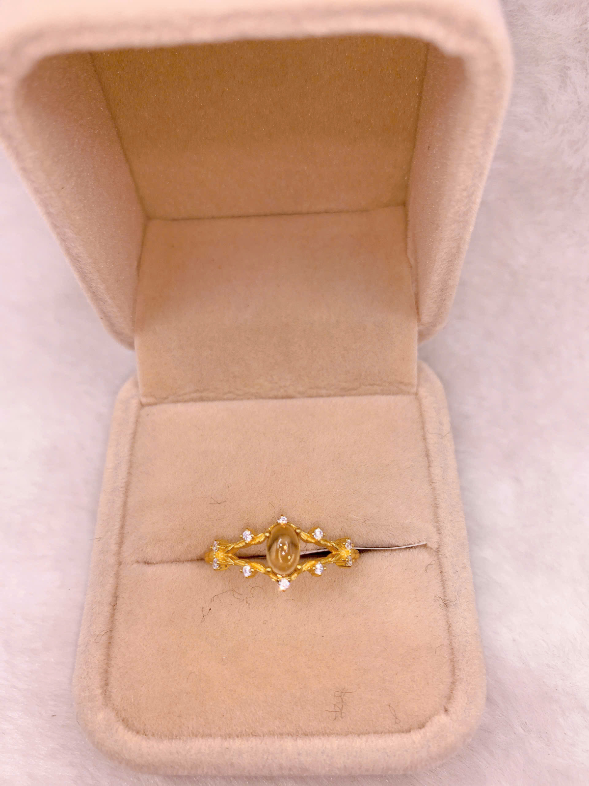 Nhẫn Đính Đá Citrine Bạc 925 - RCT141