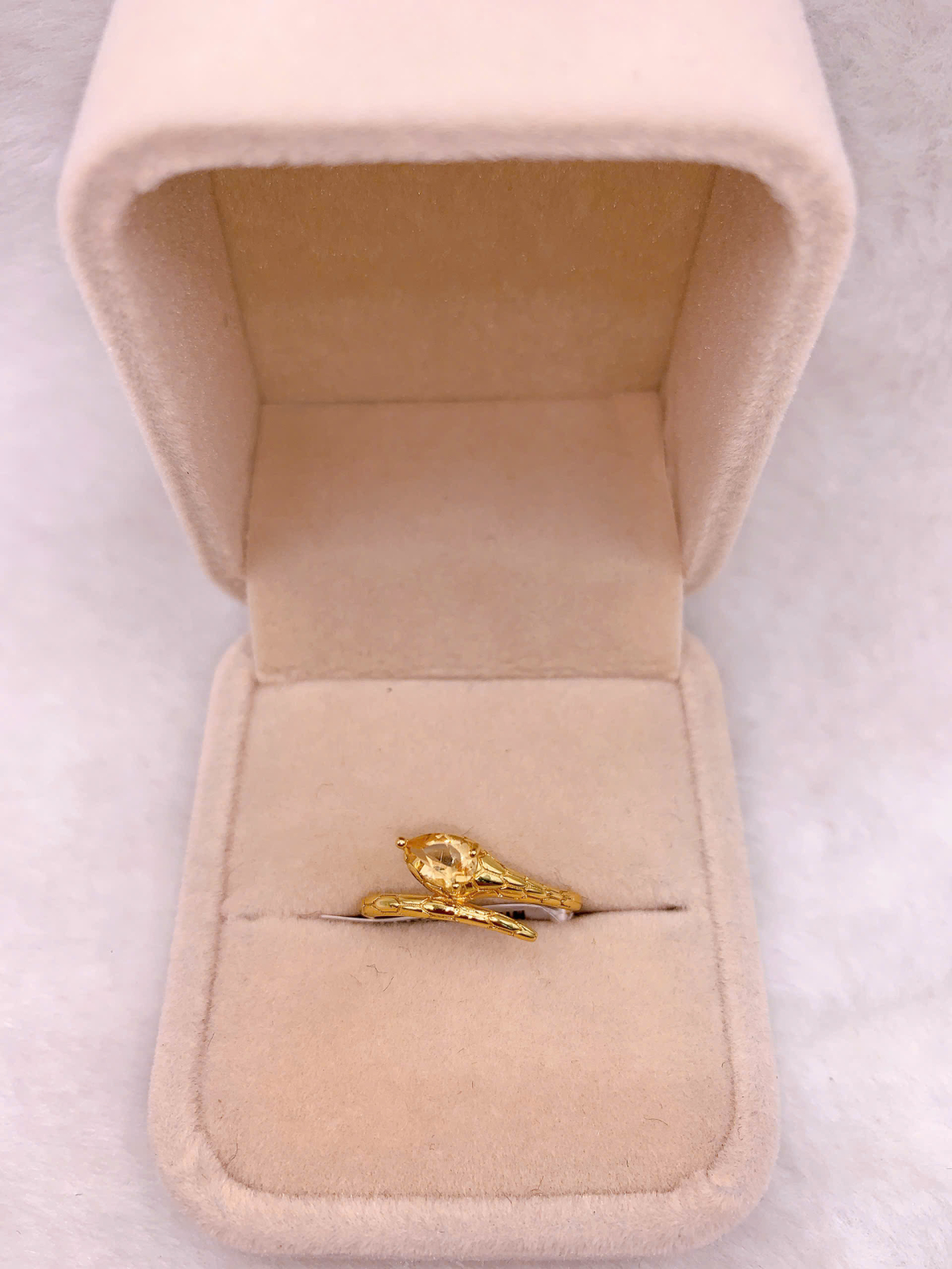 Nhẫn Đính Đá Citrine Bạc 925 - RCT171