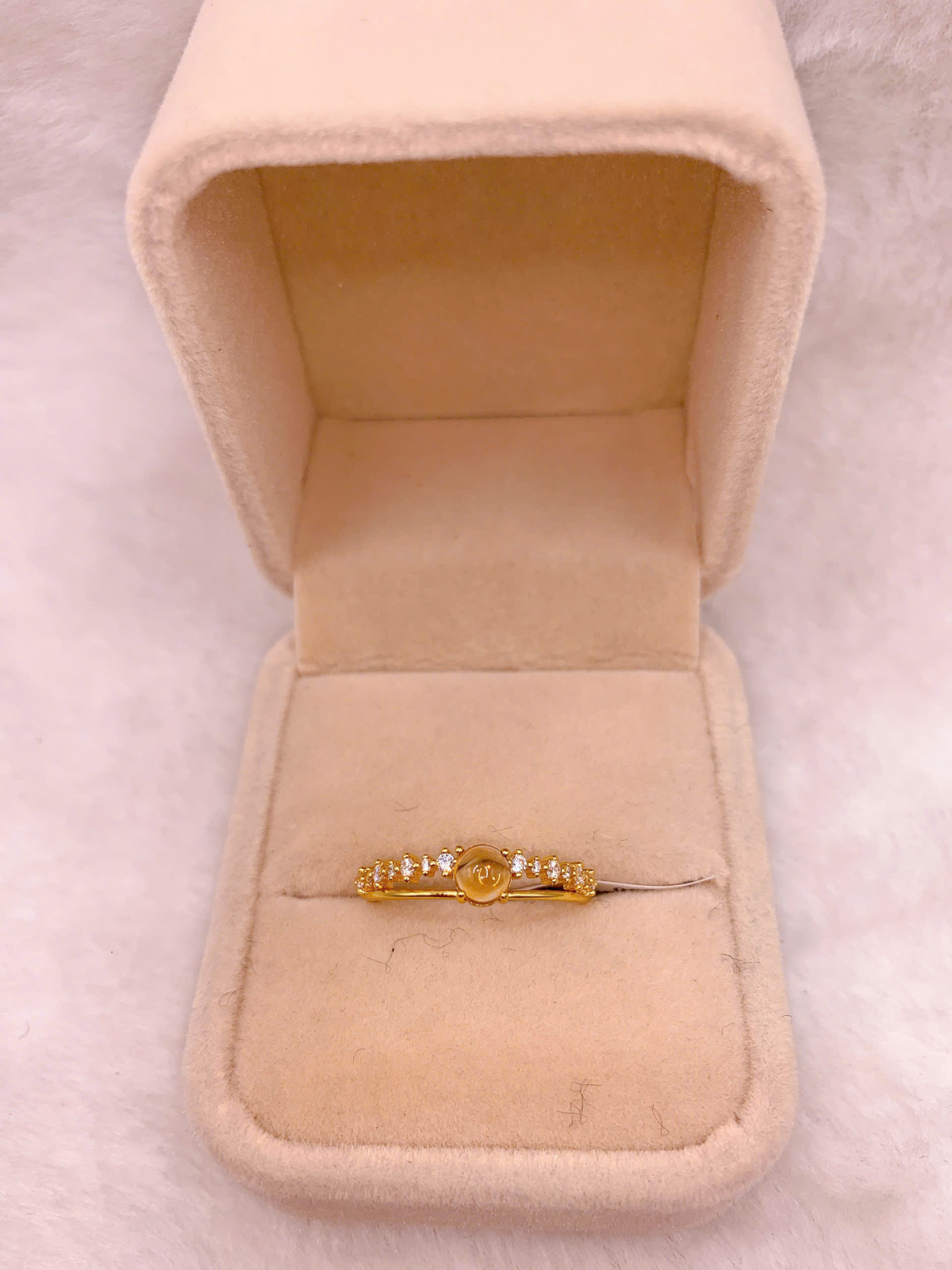Nhẫn Đính Đá Citrine Bạc 925 - RCT145