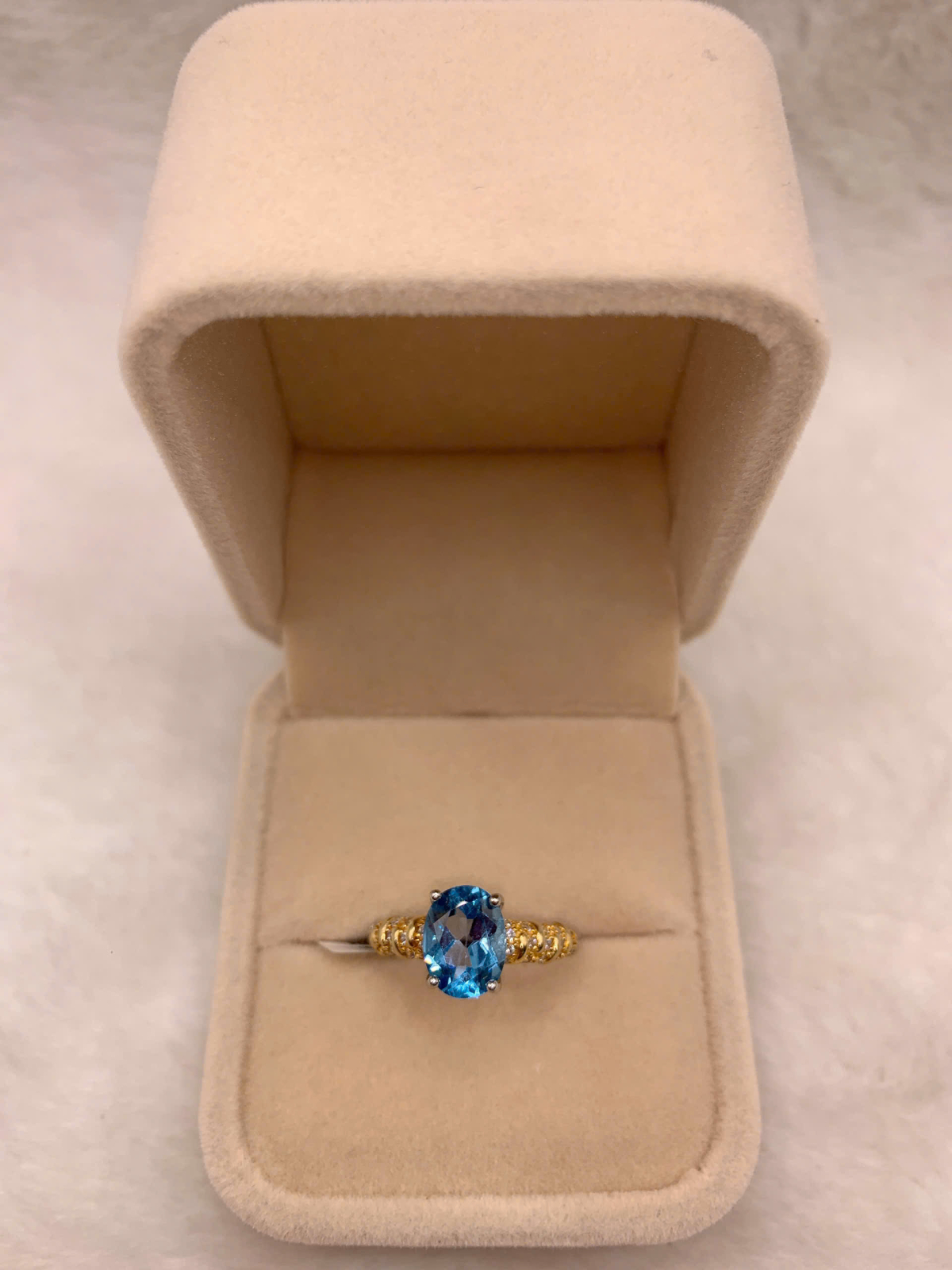 Nhẫn Đá Topaz Bạc 925 - RBT027