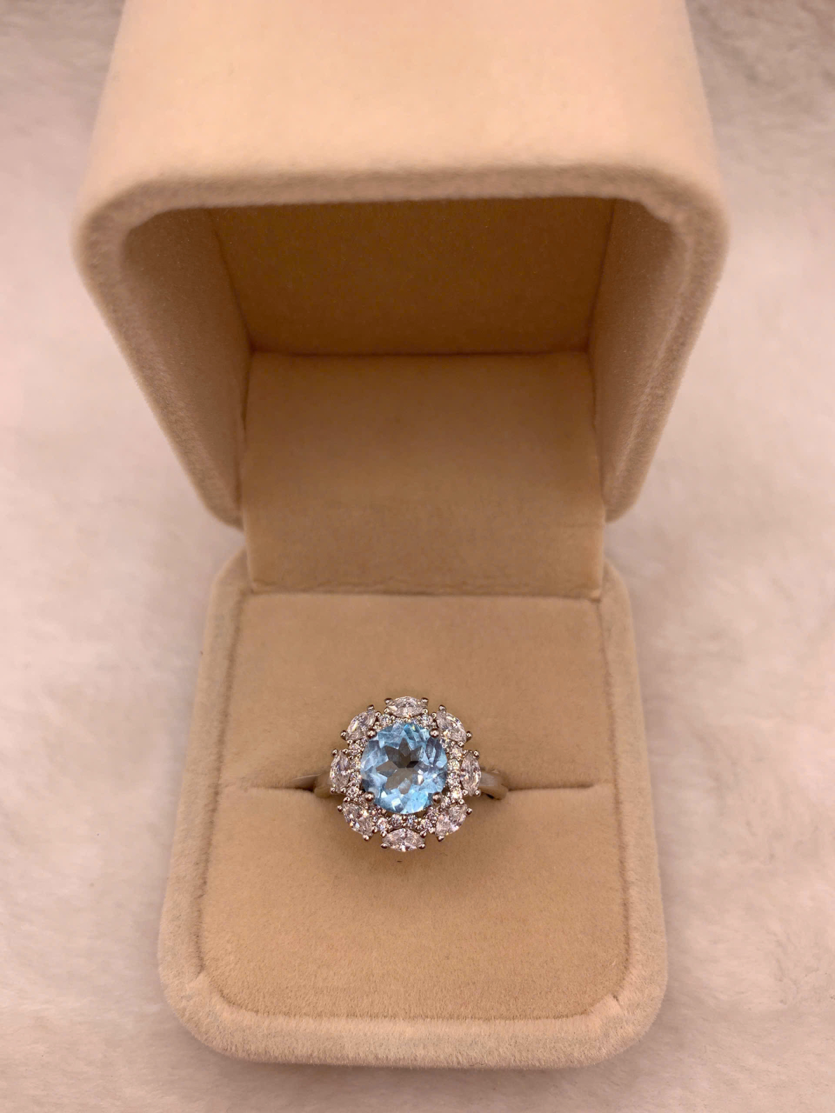 Nhẫn Đá Topaz Bạc 925 - RBT080