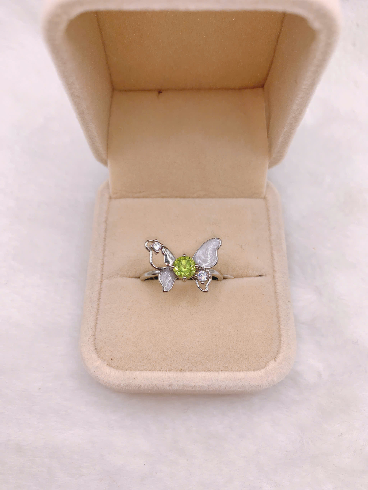 Nhẫn Đá Peridot Bạc 925 - RPR104
