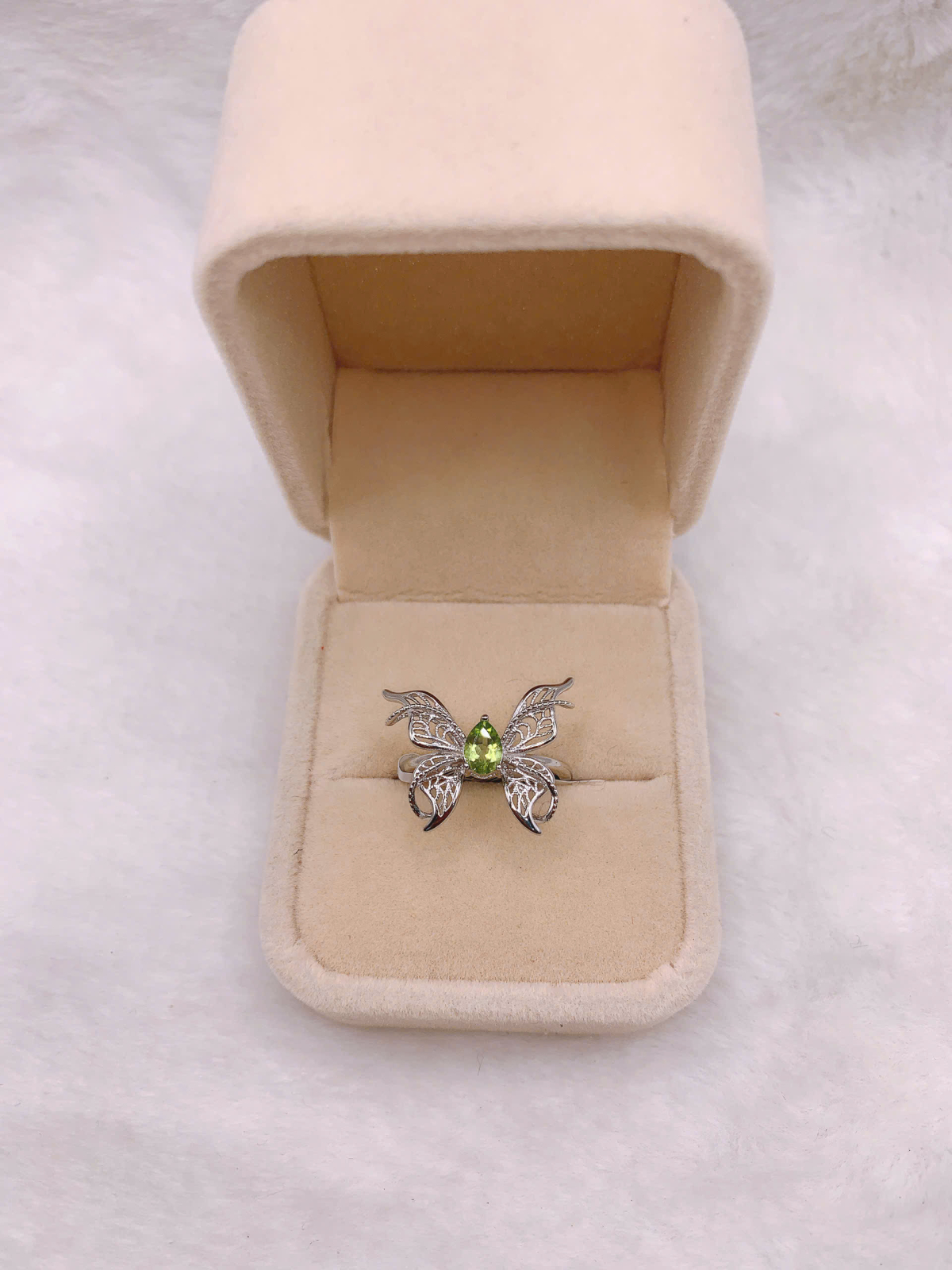 Nhẫn Đá Peridot Bạc 925 - RPR105