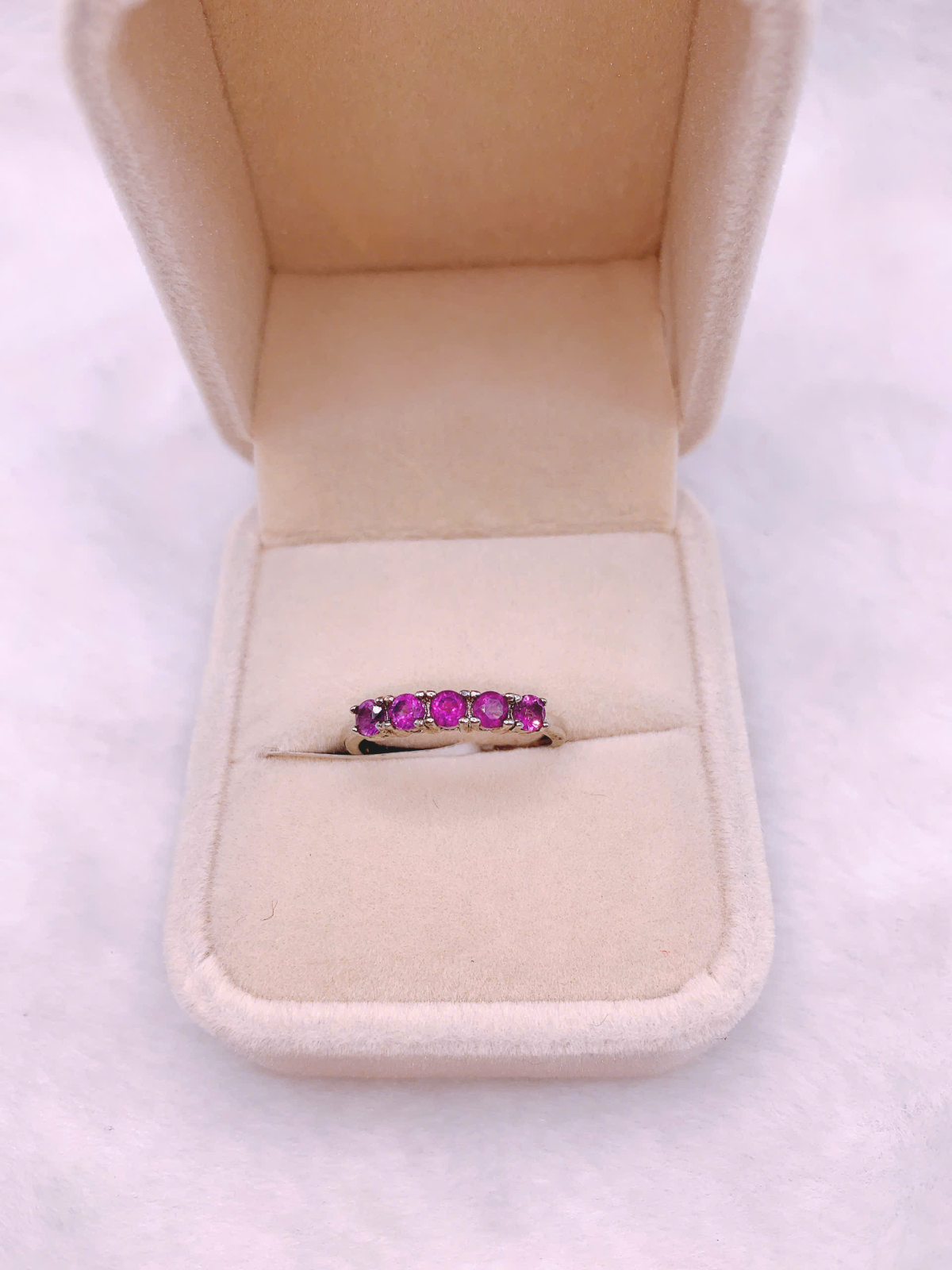 Nhẫn Nữ Gắn Đá Amethyst Bạc 925 - RPA010