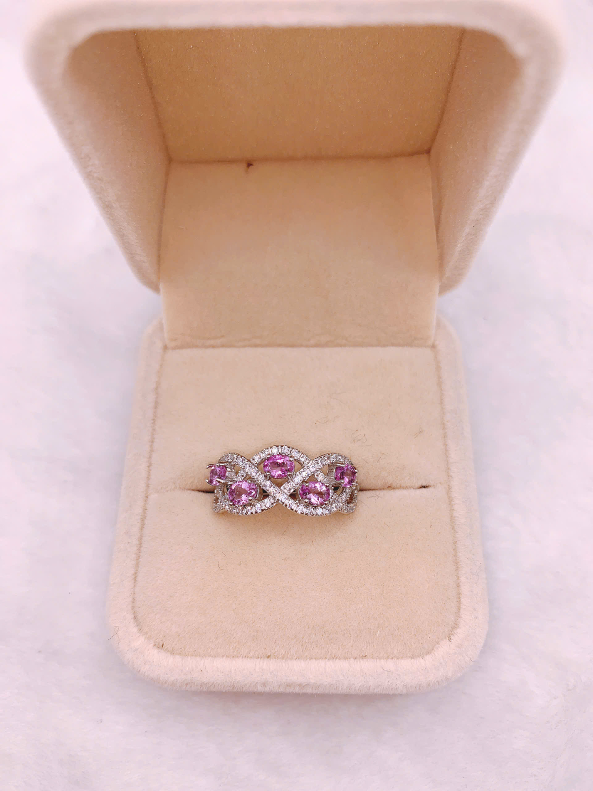 Nhẫn Nữ Gắn Đá Amethyst Bạc 925 - RPA052