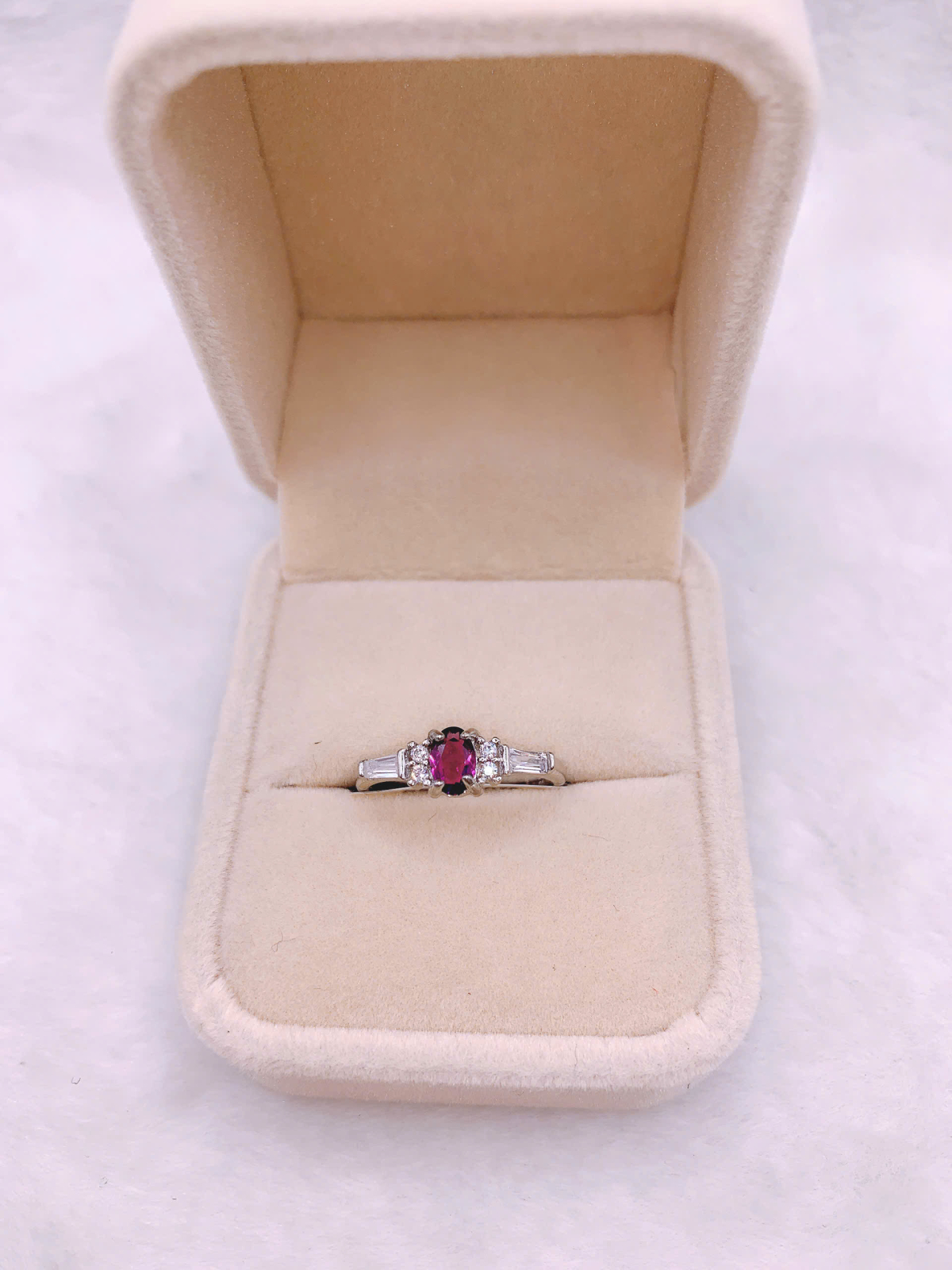 Nhẫn Nữ Gắn Đá Amethyst Bạc 925 - RPA080
