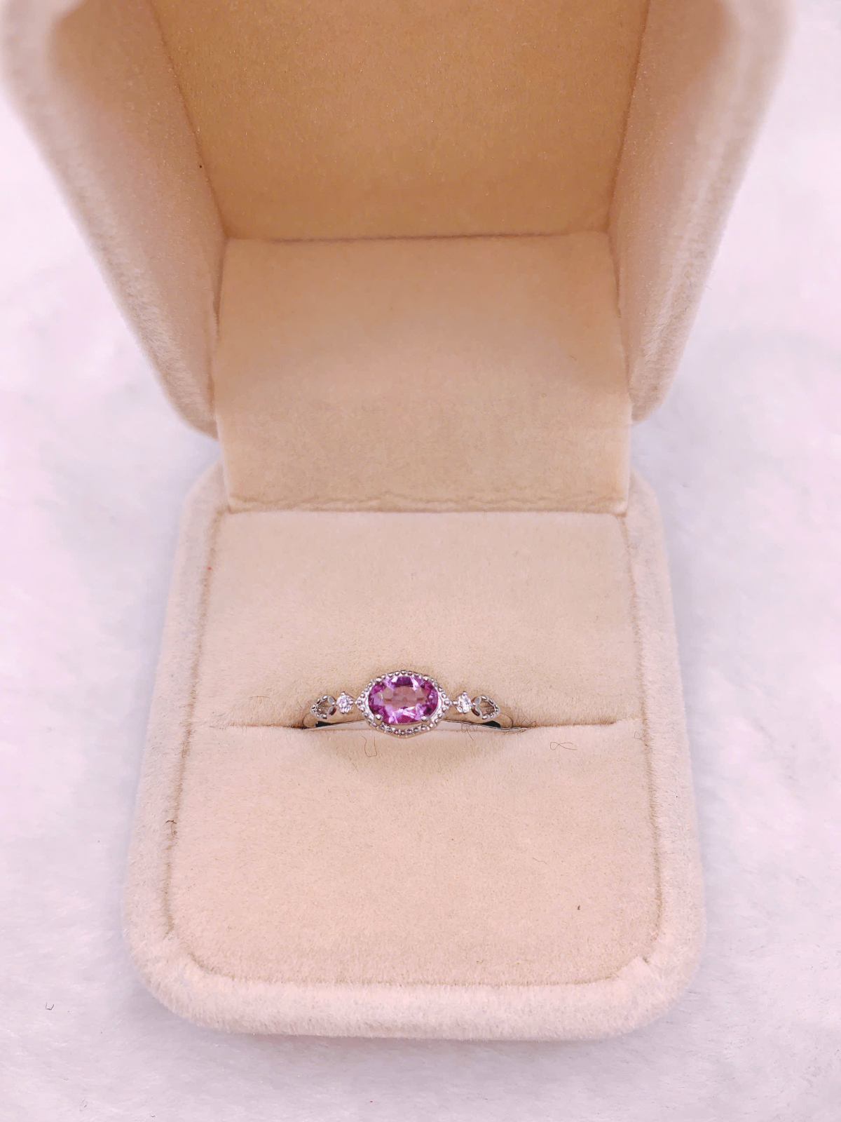 Nhẫn Nữ Gắn Đá Amethyst Bạc 925 - RPA087