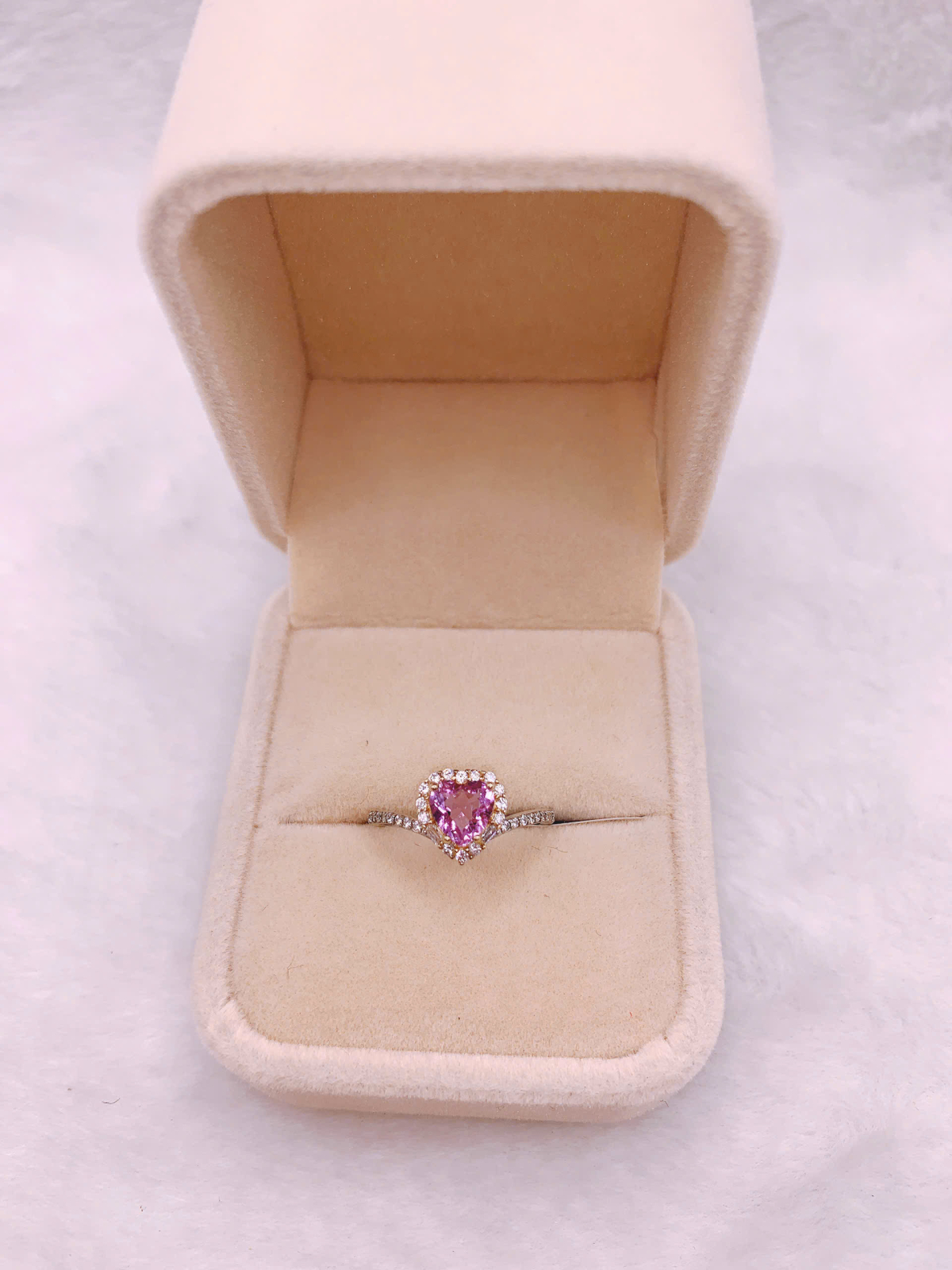 Nhẫn Nữ Gắn Đá Amethyst Bạc 925 - RPA044