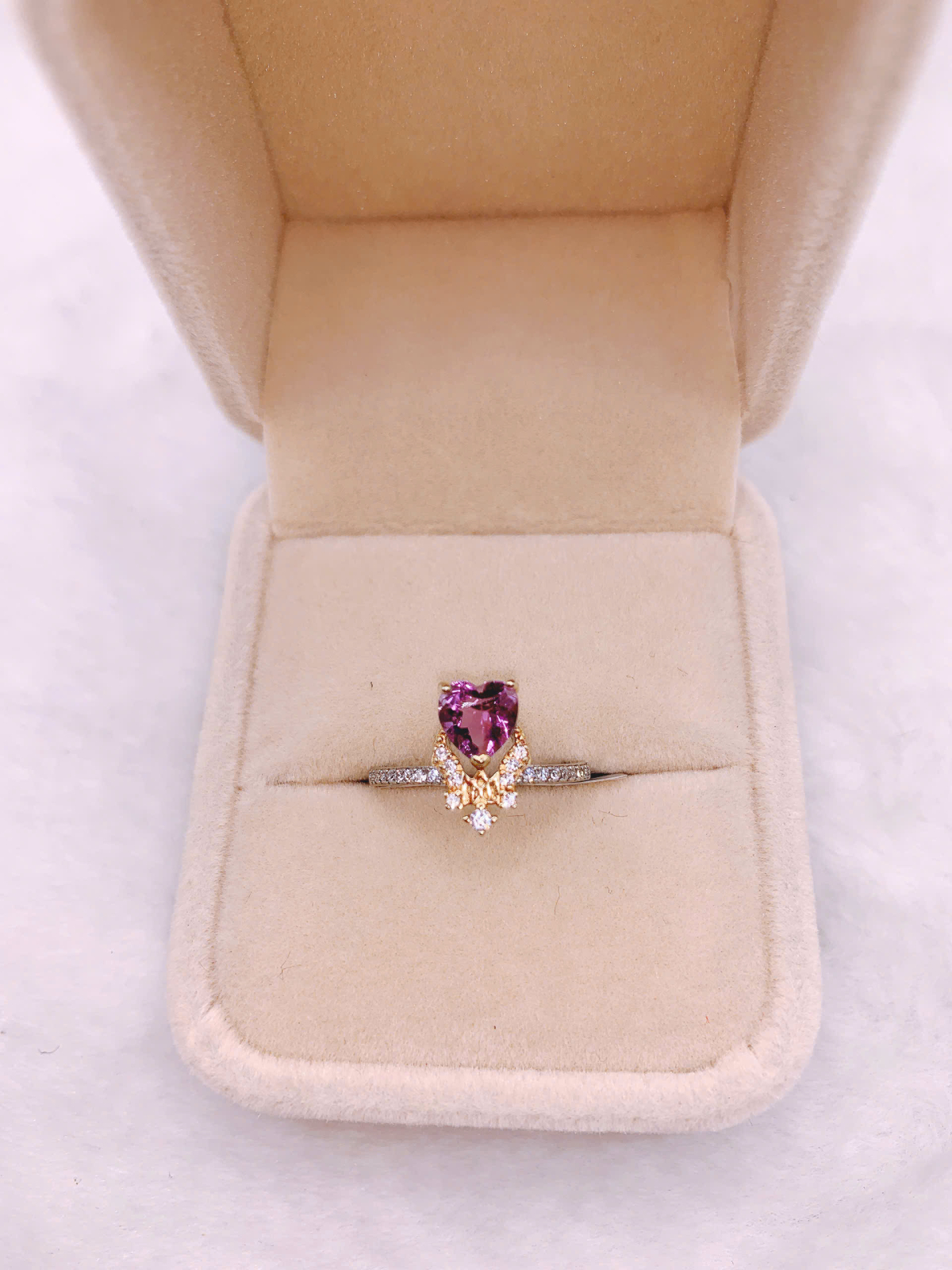 Nhẫn Nữ Gắn Đá Amethyst Bạc 925 - RPA008