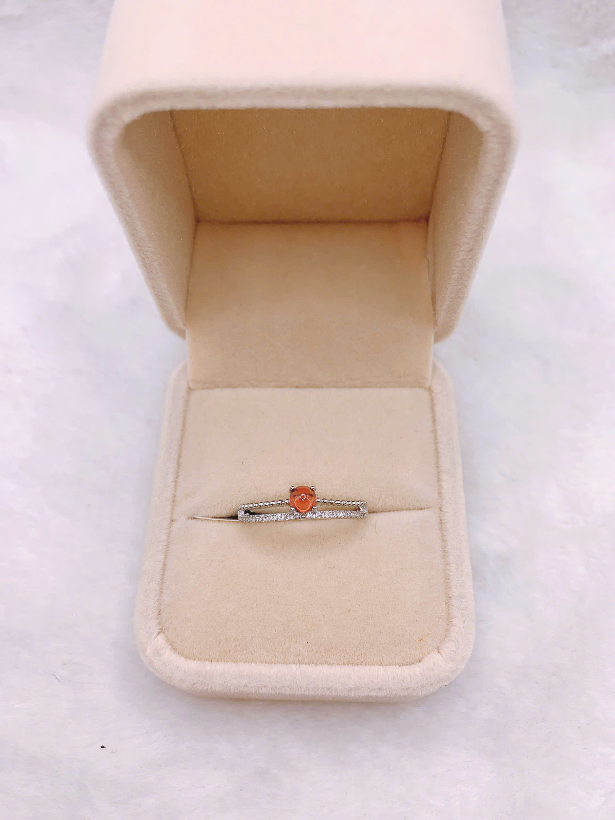 Nhẫn Đá Garnet Bạc 925 - RGN134