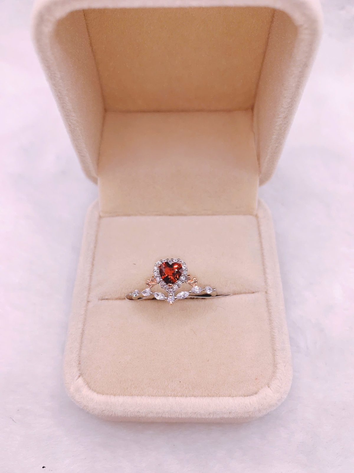 Nhẫn Đá Garnet Bạc 925 - RGN143