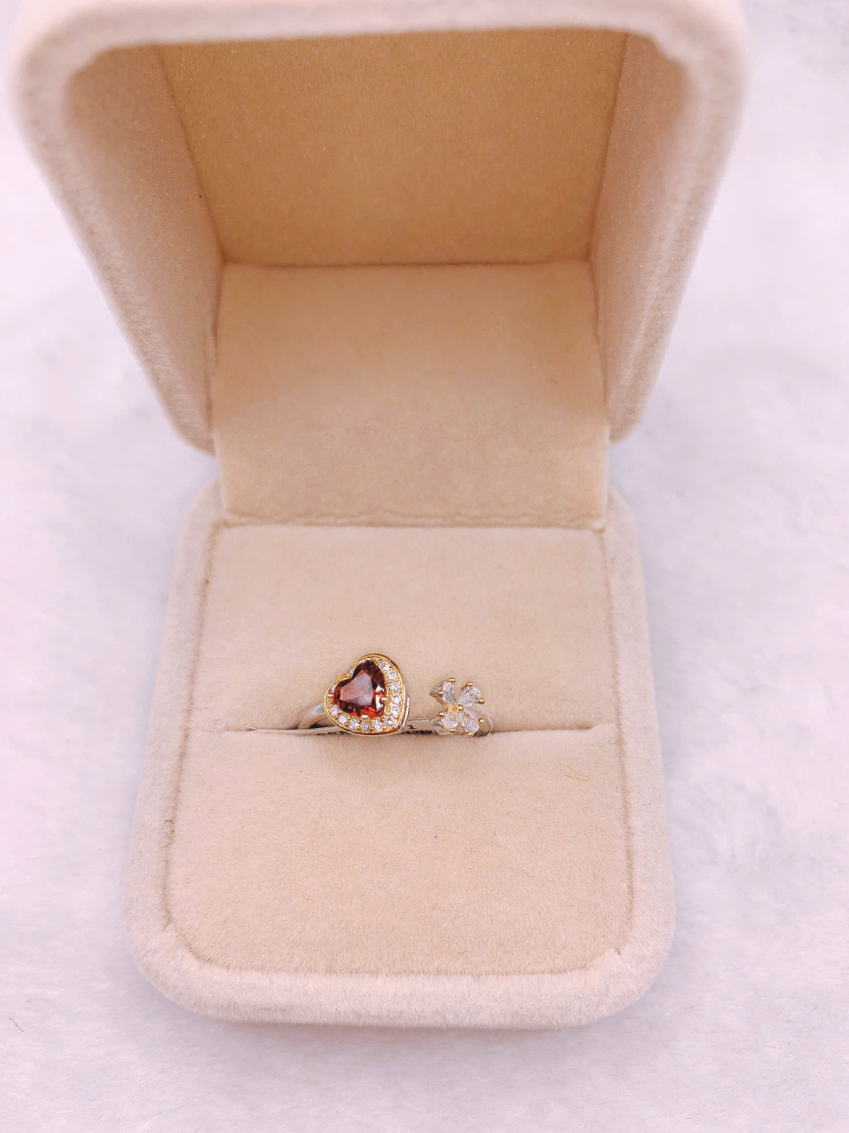 Nhẫn Đá Garnet Bạc 925 - RGN171