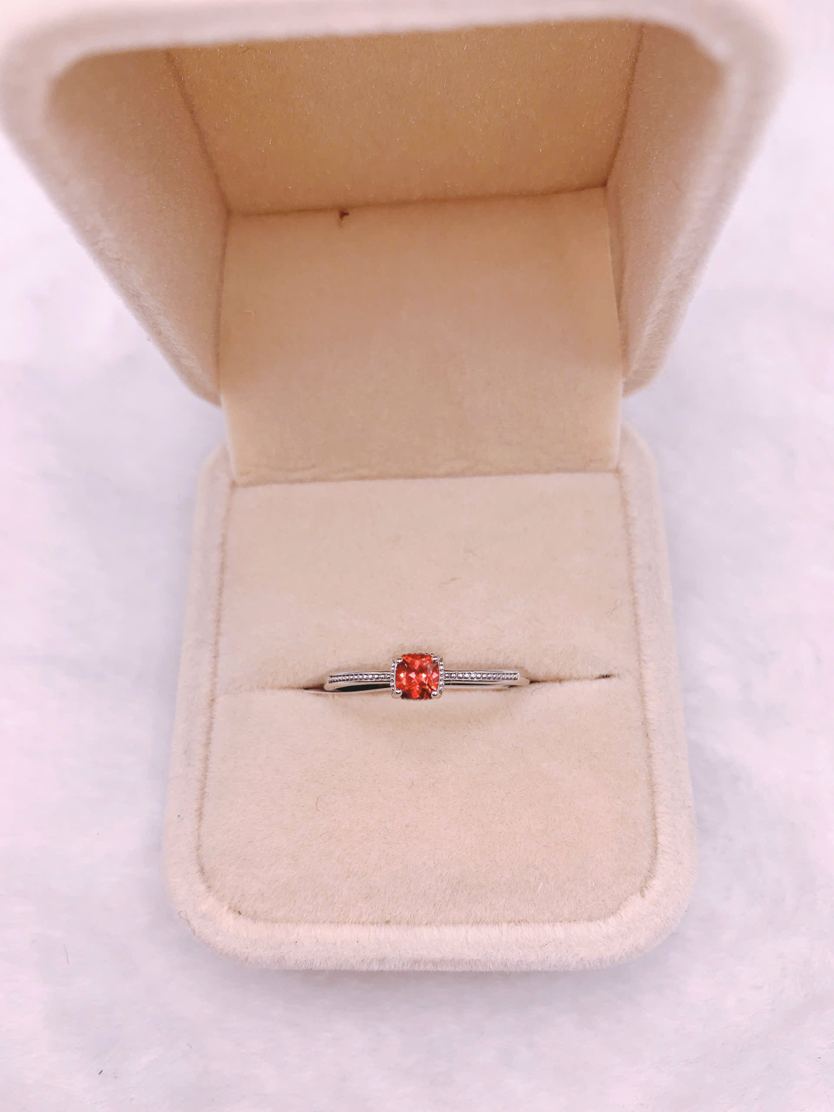 Nhẫn Đá Garnet Bạc 925 - RGN140