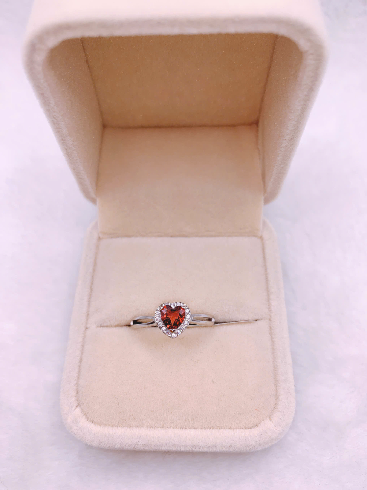 Nhẫn Đá Garnet Bạc 925 - RGN146