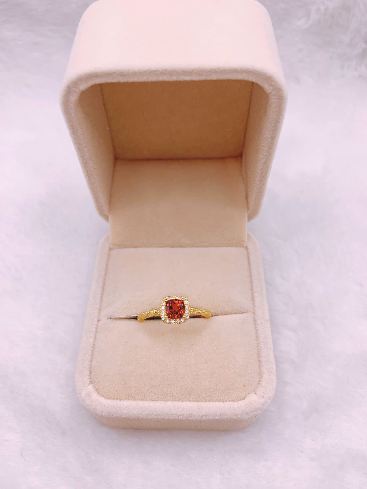 Nhẫn Đá Garnet Bạc 925 - RGN128
