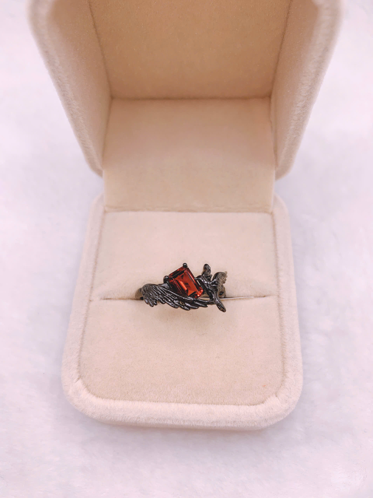 Nhẫn Đá Garnet Bạc 925 - RGN144