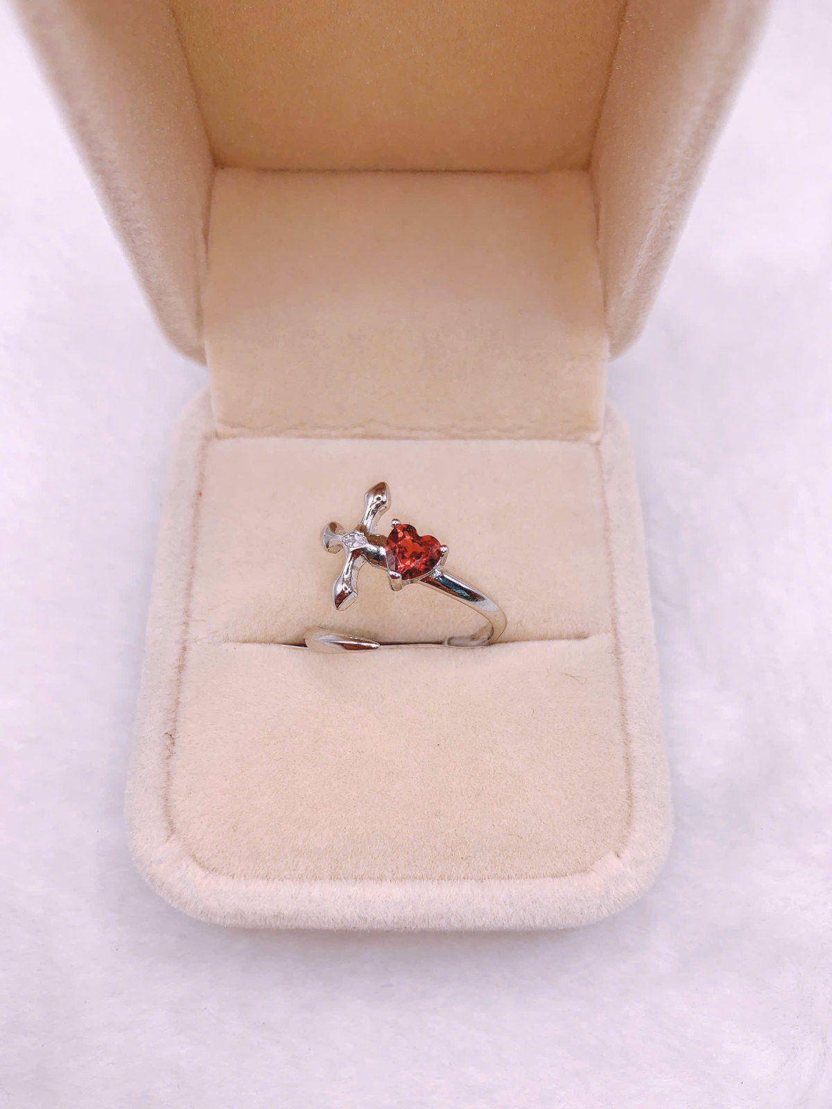 Nhẫn Đá Garnet Bạc 925 - RGN152