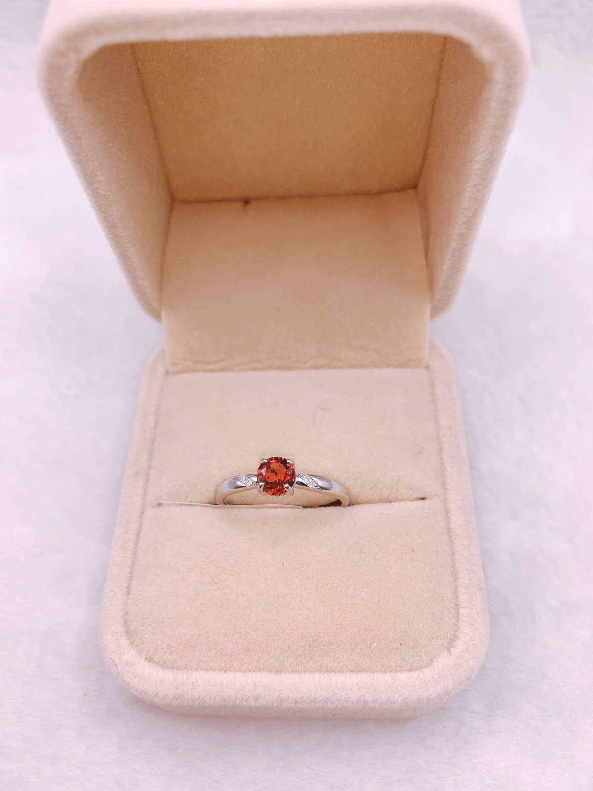 Nhẫn Đá Garnet Bạc 925 - RGN139