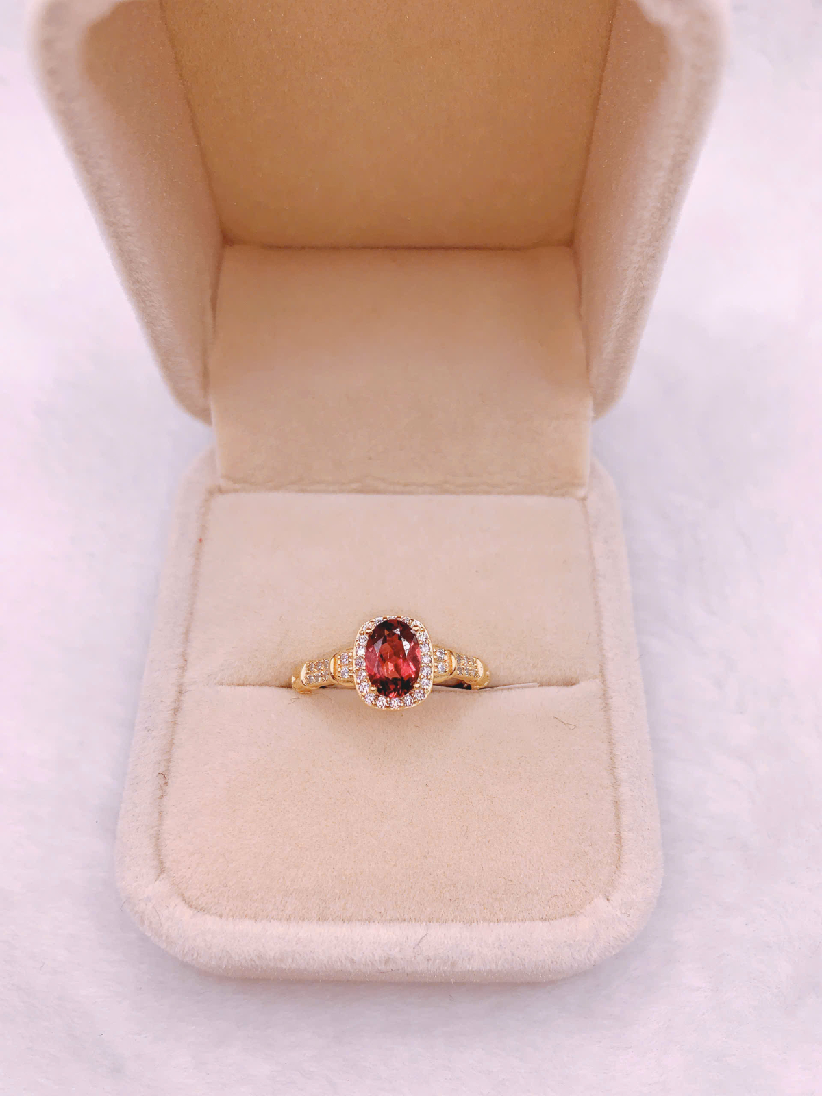 Nhẫn Đá Garnet Bạc 925 - RGN24