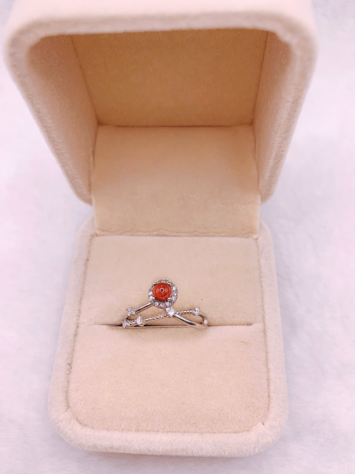 Nhẫn Đá Garnet Bạc 925 - RGN151