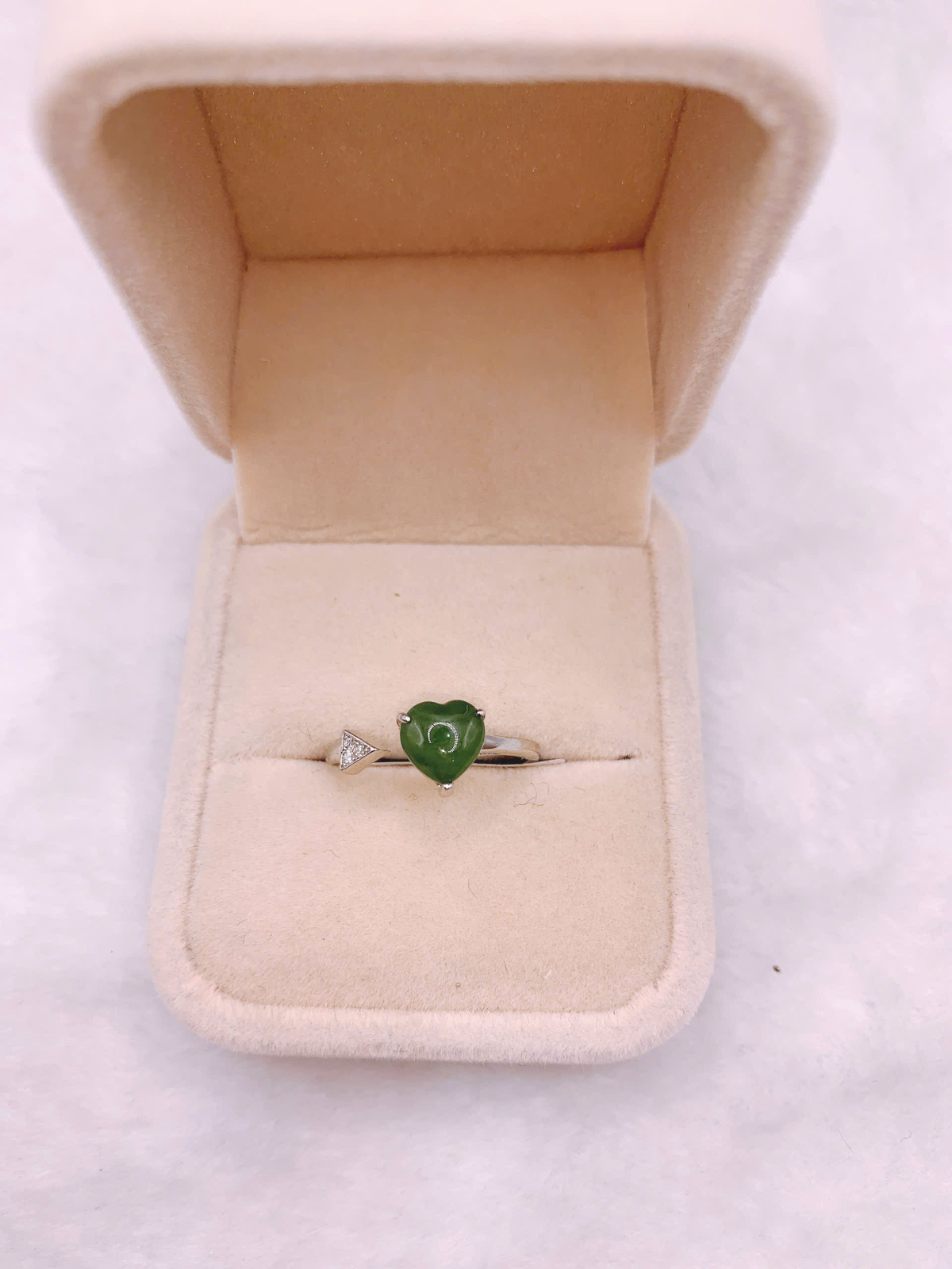 Nhẫn Ngọc Bích Canada Bạc 925 - NE11434