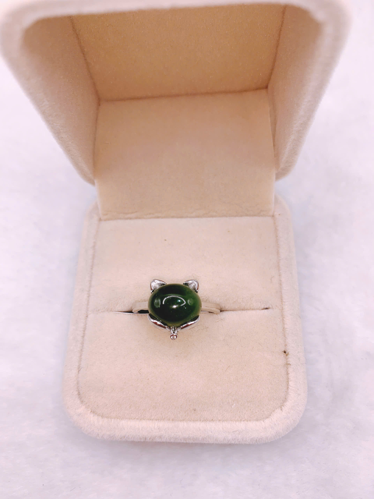 Nhẫn Ngọc Bích Canada Bạc 925 - NE11343