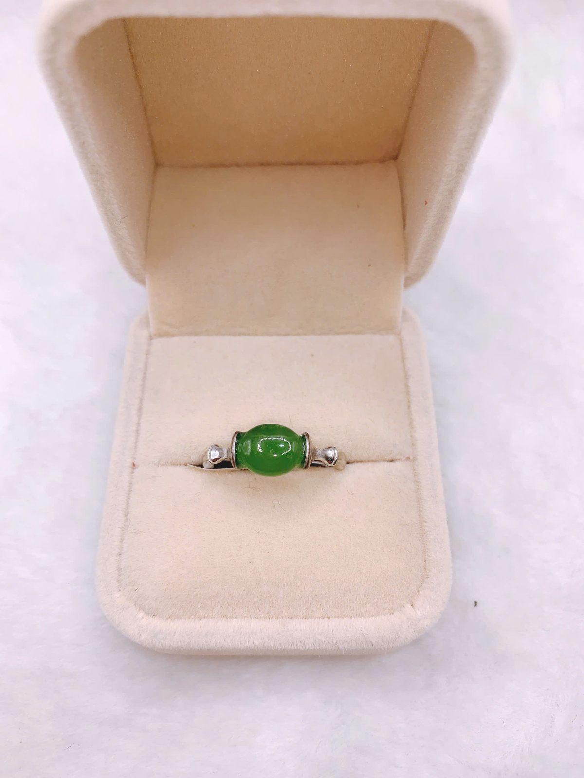 Nhẫn Ngọc Bích Canada Bạc 925 - NE11161