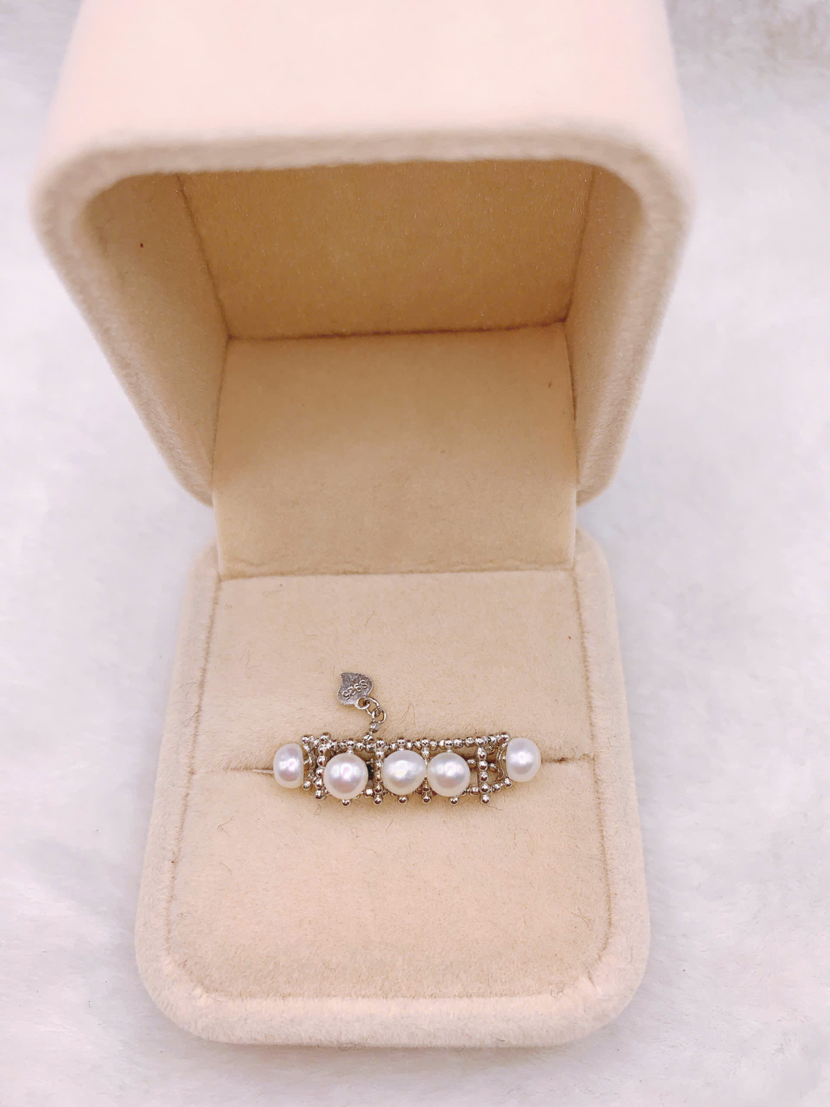 Nhẫn Ngọc Trai Bạc 925-FW028