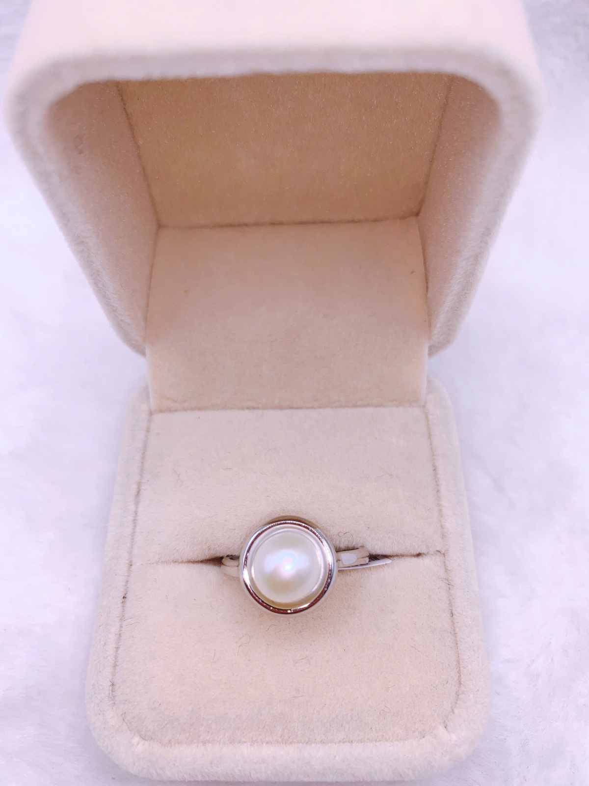 Nhẫn Ngọc Trai Bạc 925-GP1214