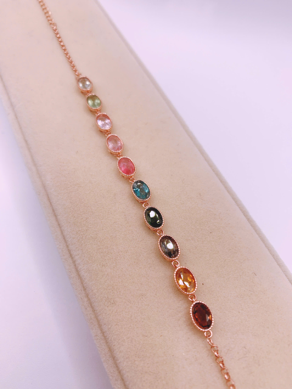 Lắc Tay Đá Tourmaline Bạc 925 - BTM067