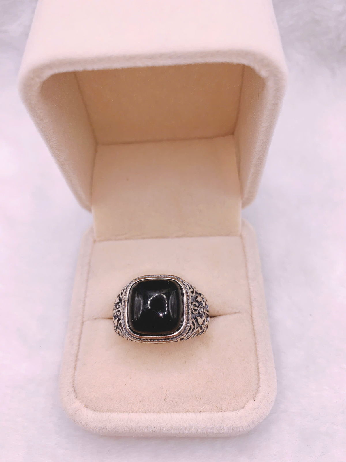 Nhẫn Ngọc Bích Canada Bạc 925 - NET095