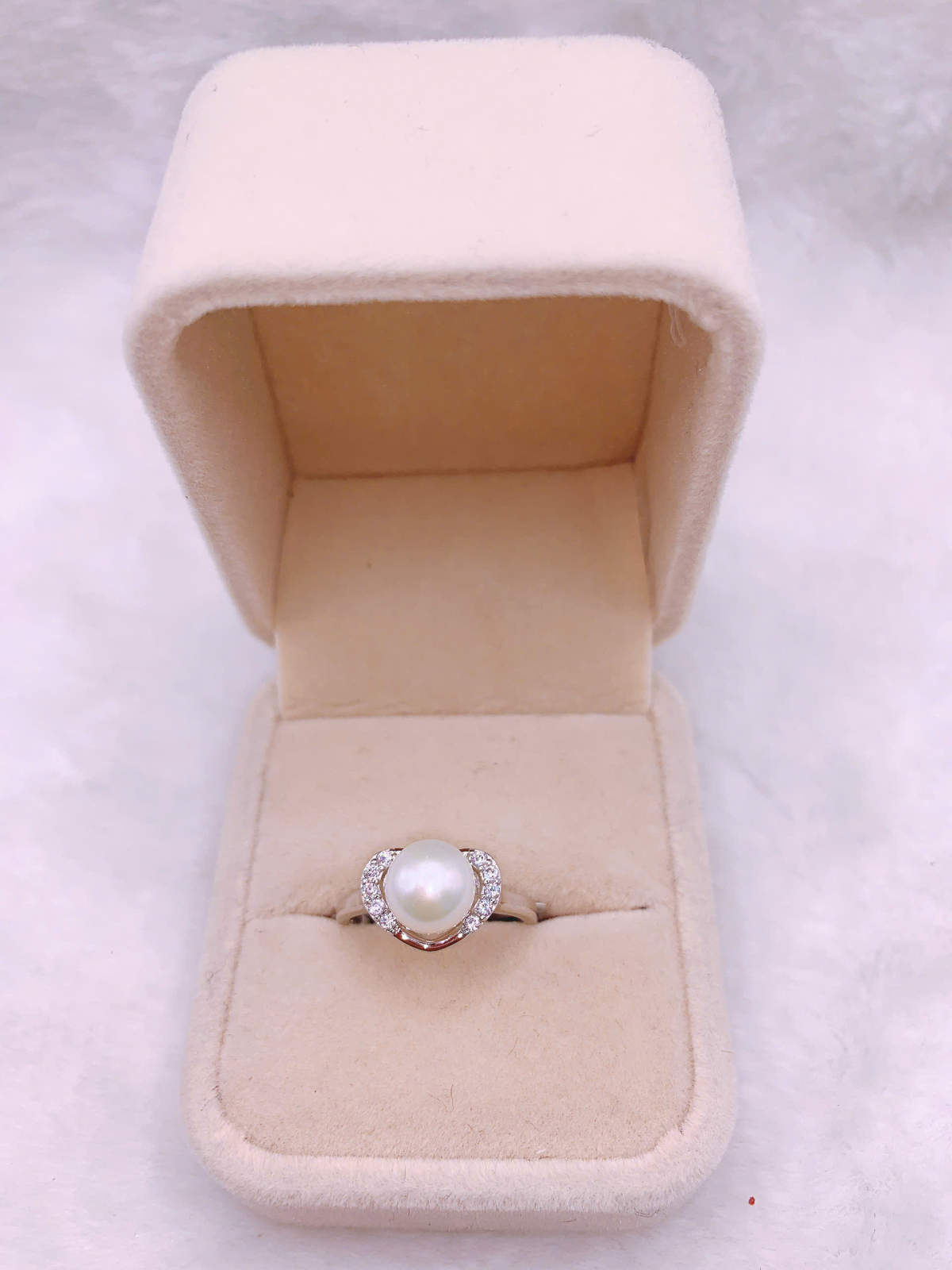 Nhẫn Ngọc Trai Bạc 925-GP313