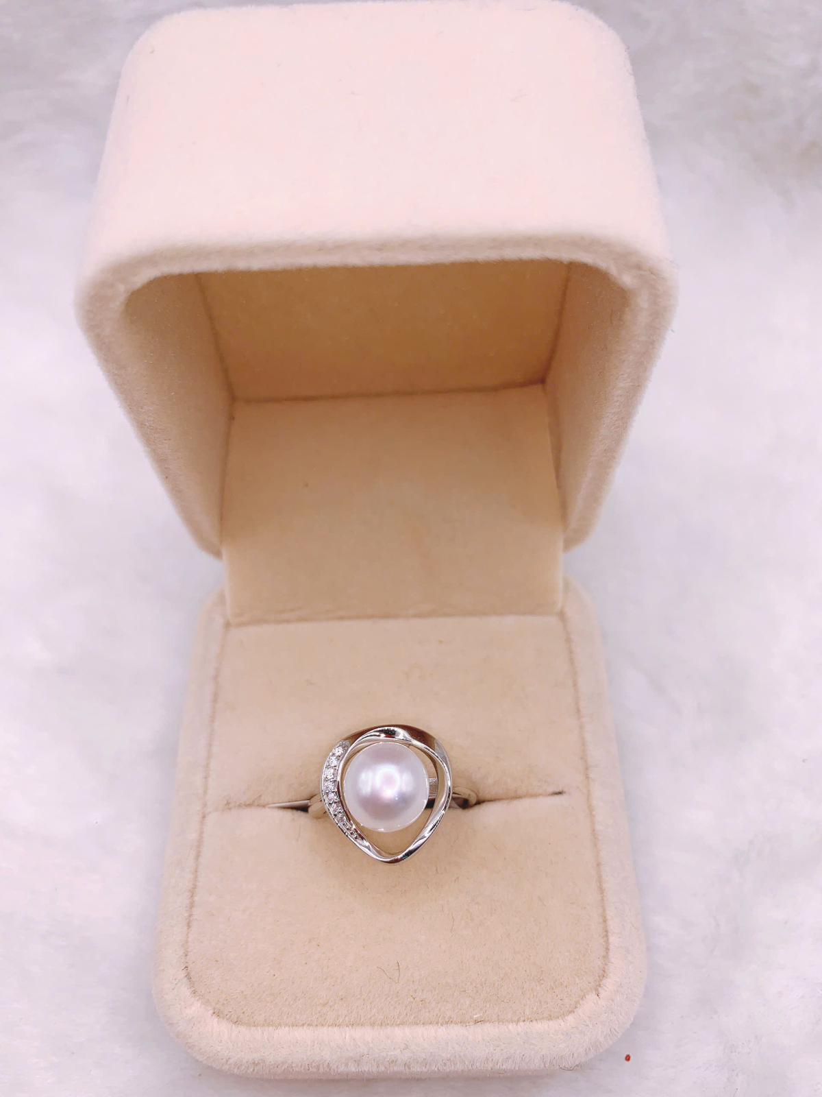 Nhẫn Ngọc Trai Bạc 925-GP924