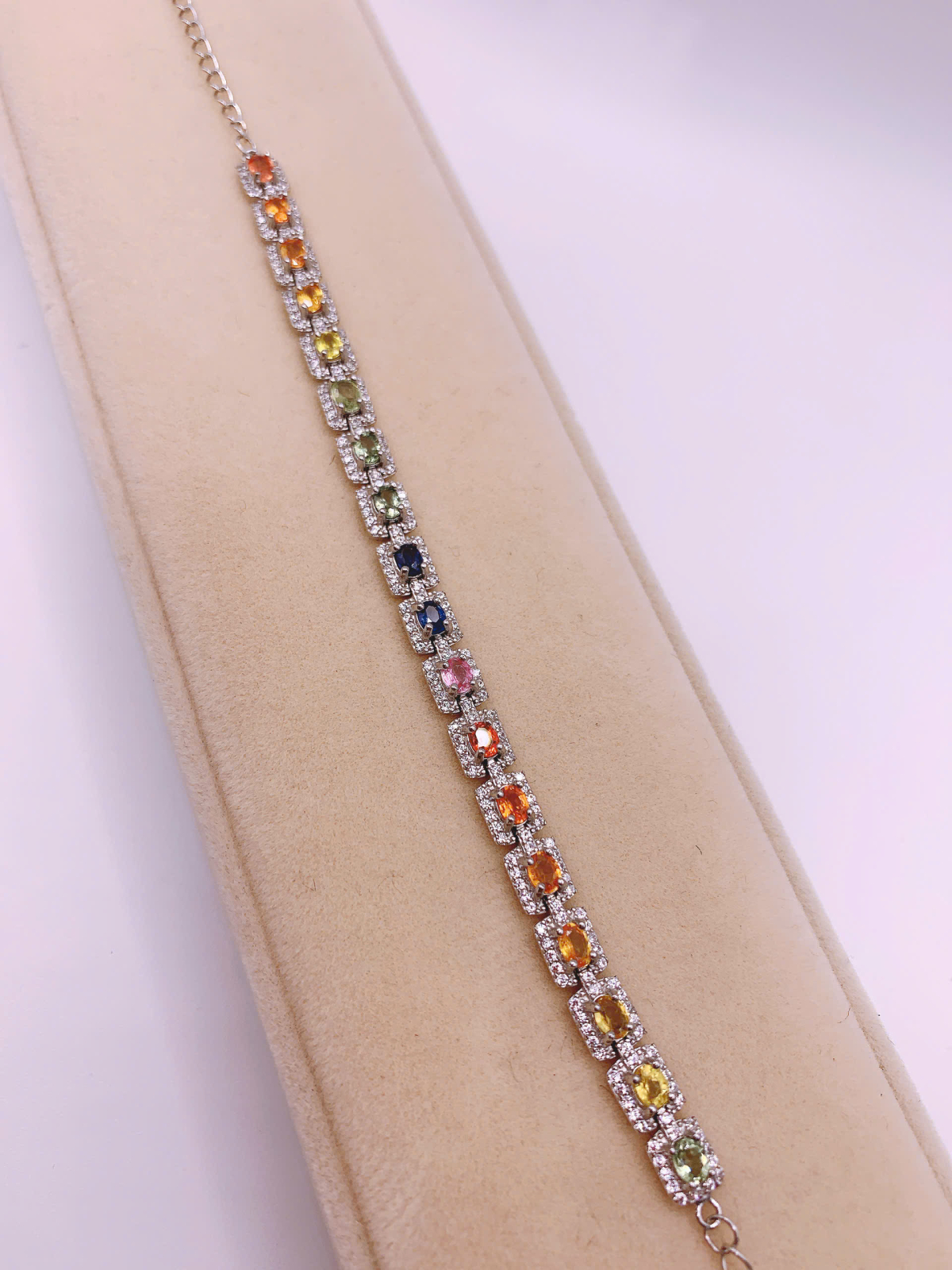 Lắc Tay Đá Tourmaline Bạc 925 - BTM037