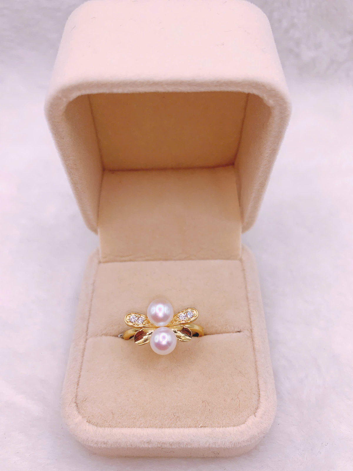 Nhẫn Ngọc Trai Bạc 925-FW044