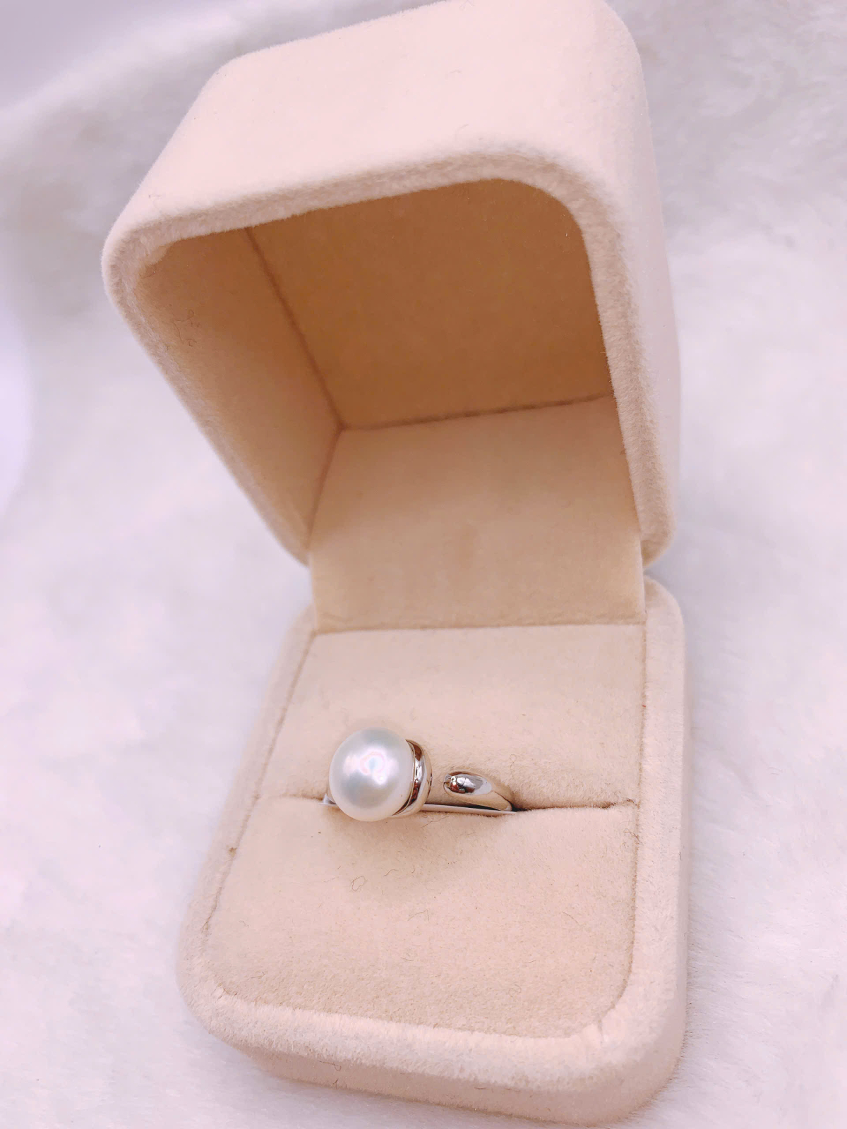 Nhẫn Ngọc Trai Bạc 925-GP353