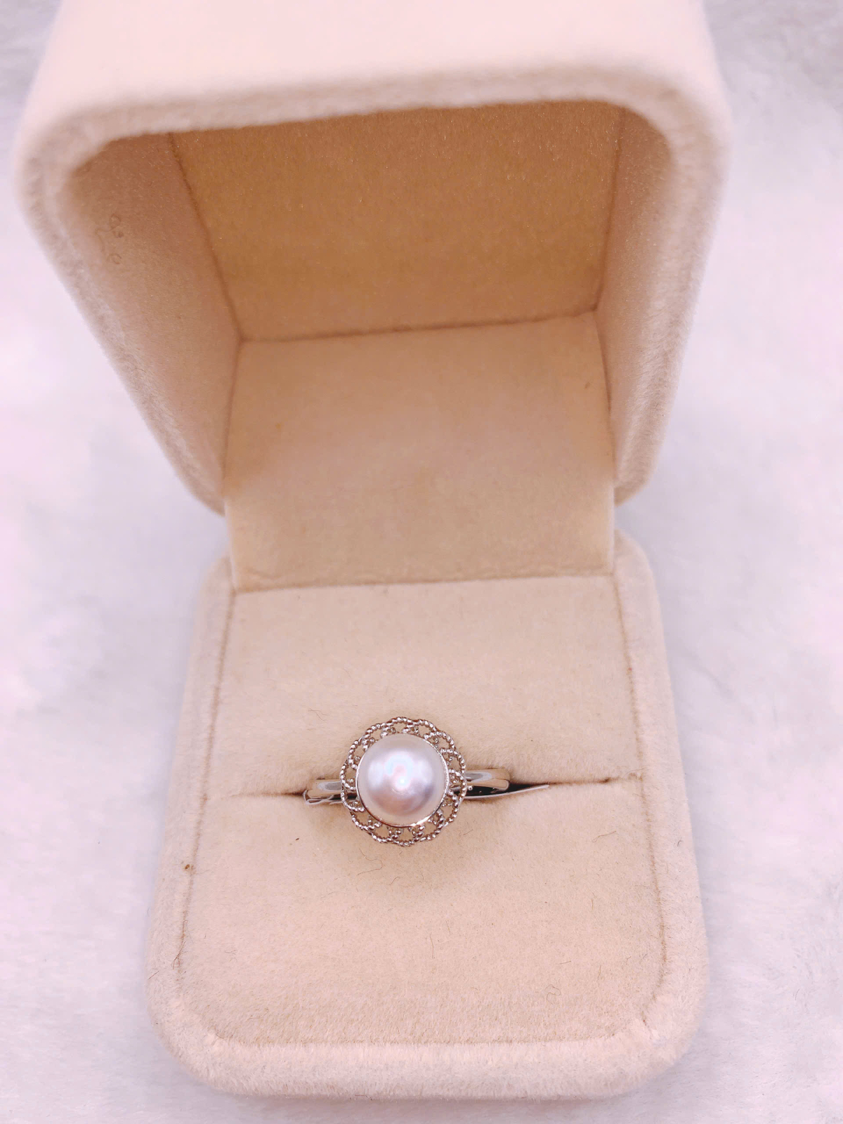 Nhẫn Ngọc Trai Bạc 925-GP1220